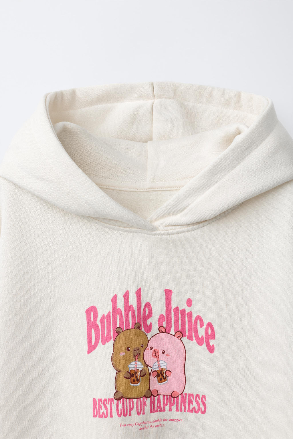 SUDADERA CAPUCHA CAPIBARA CAPYFUN / Crudo - Zara фото 3