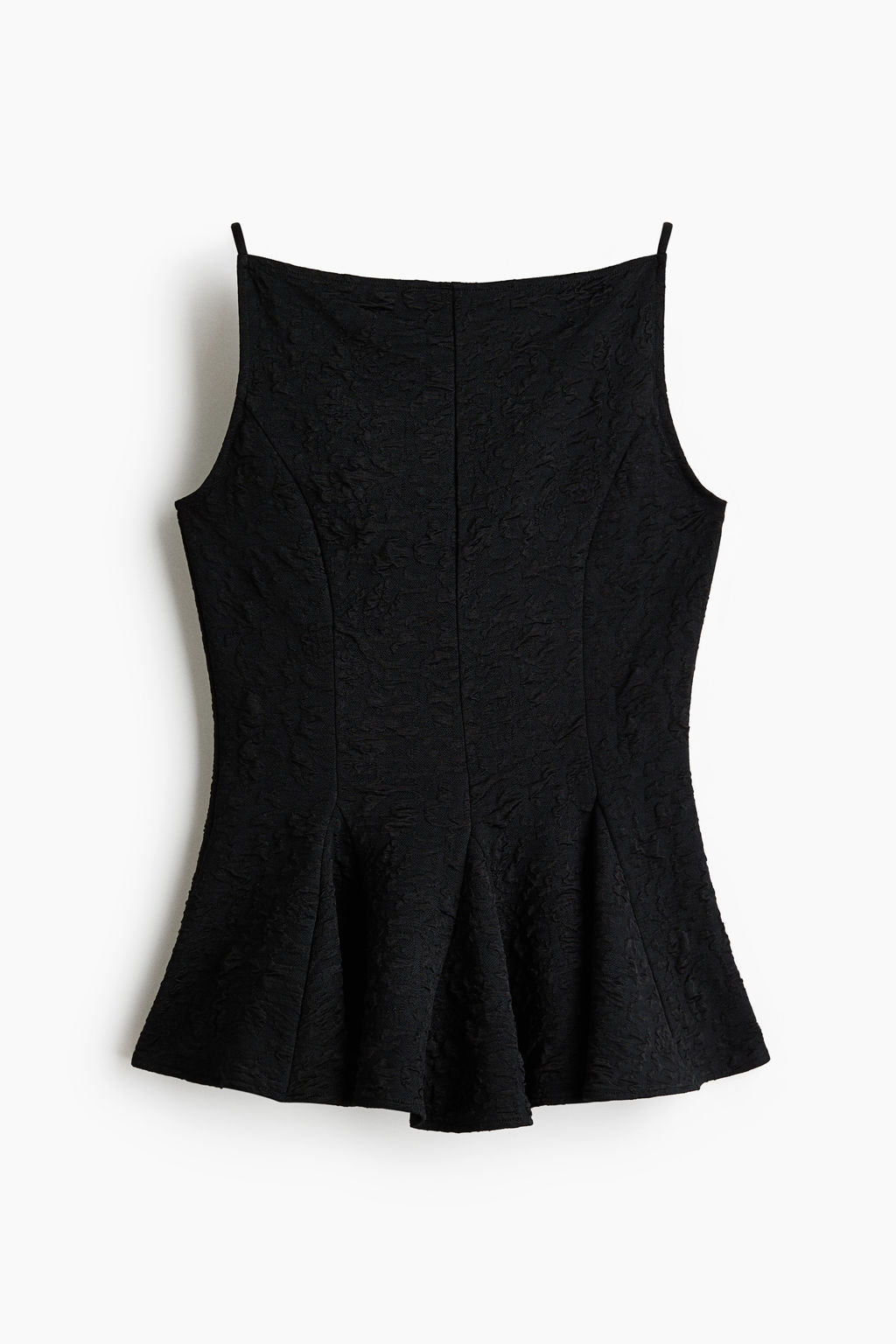 Top texturizado con peplum