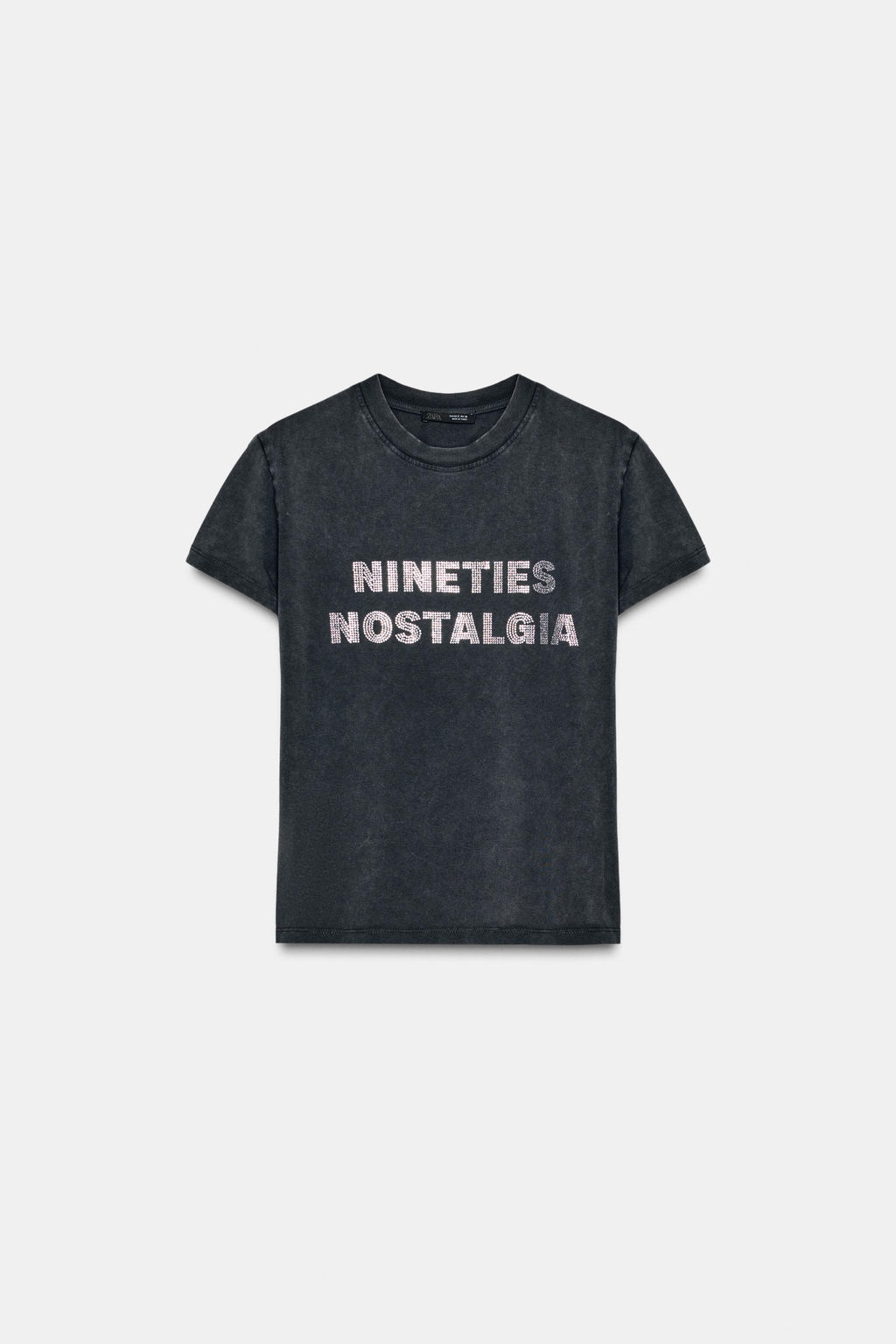 WASHED SLOGAN T-SHIRT - Zara фото 6
