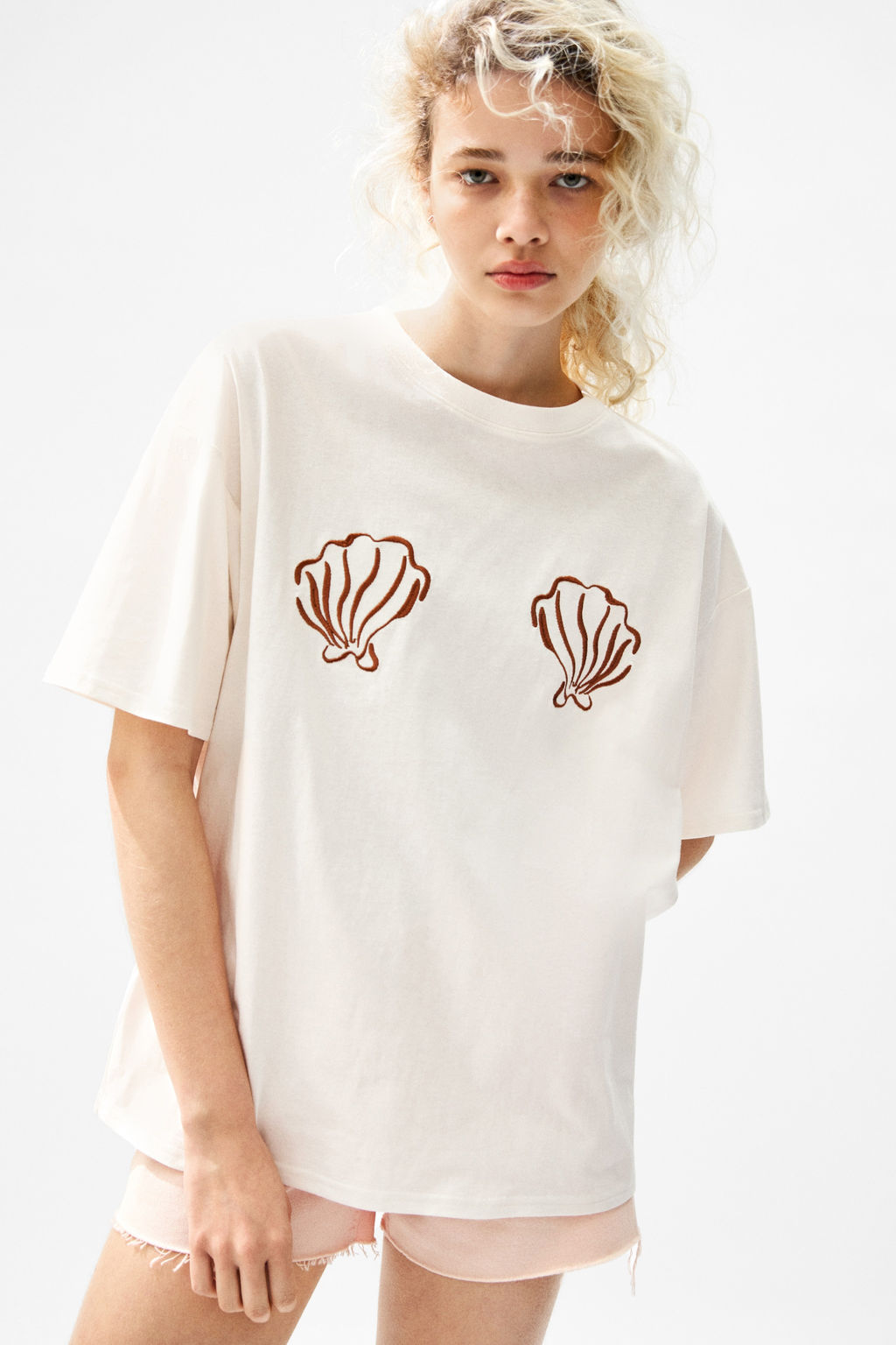 Camiseta oversize estampada - H&m фото 6