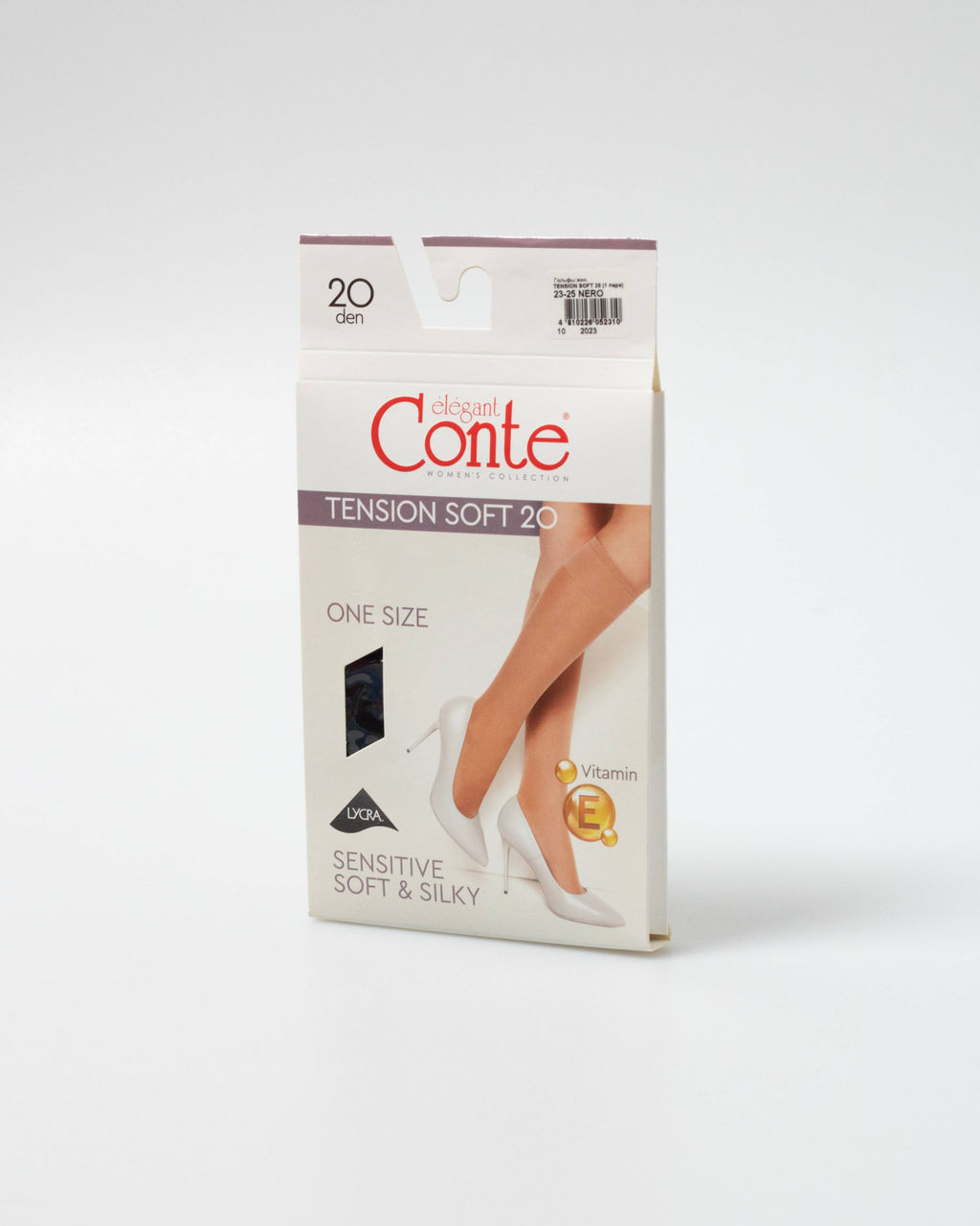 Цена за 2 пары. Носки Удлиненные CONTE TENSION SOFT 20 (1 пара) nero - Conte elegant фото 13