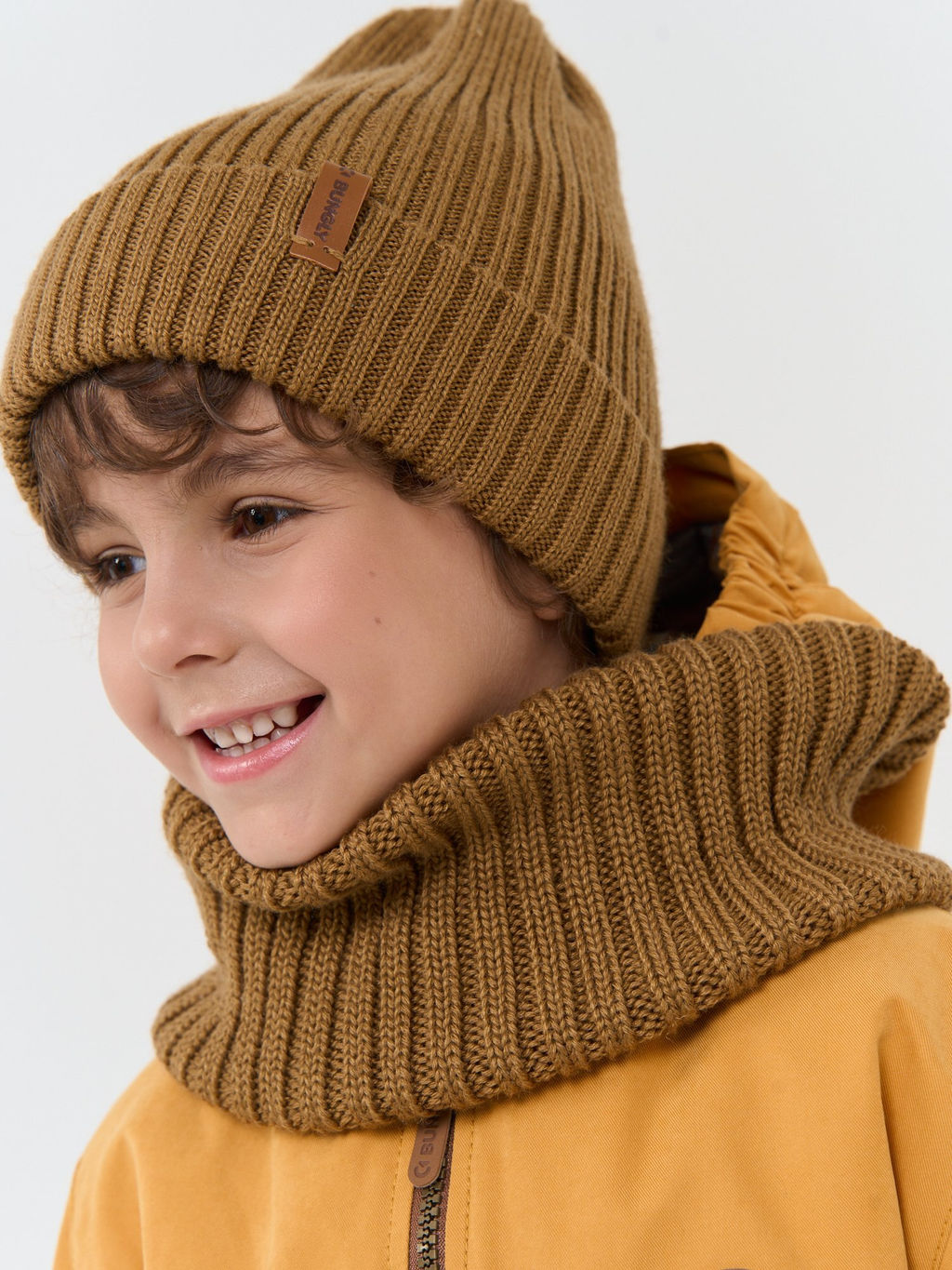 Снуд из смесовой шерсти Фундук вертикальная вязка - Bungly фото 2