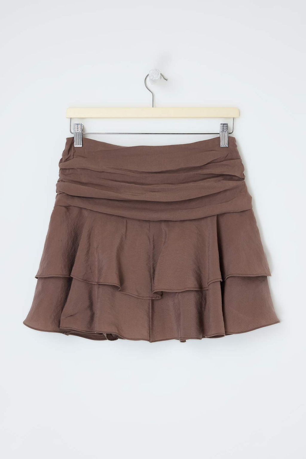 Kahverengi Katl? Modal Mini Ici Sortlu Etek TWOSS26ET00101 - Trendyolmilla фото 5