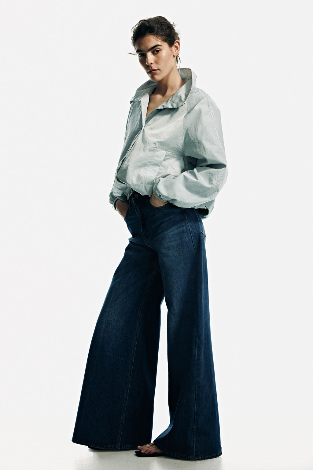 Super Wide High Waist Jeans - H&m фото 4