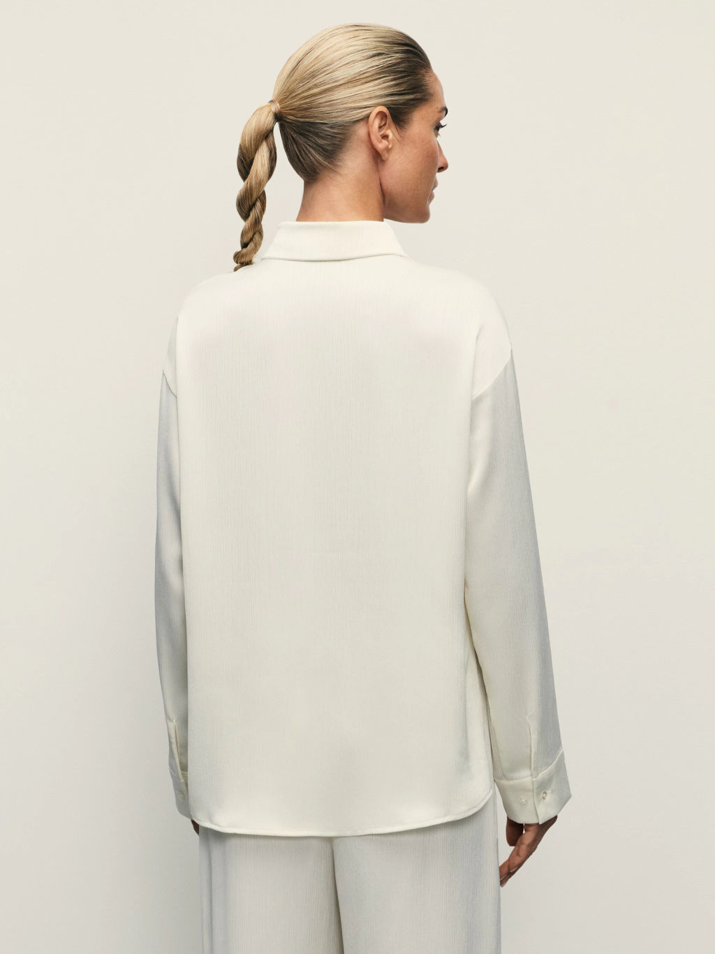 Блузка из жатого сатина / Zarina  фото 5