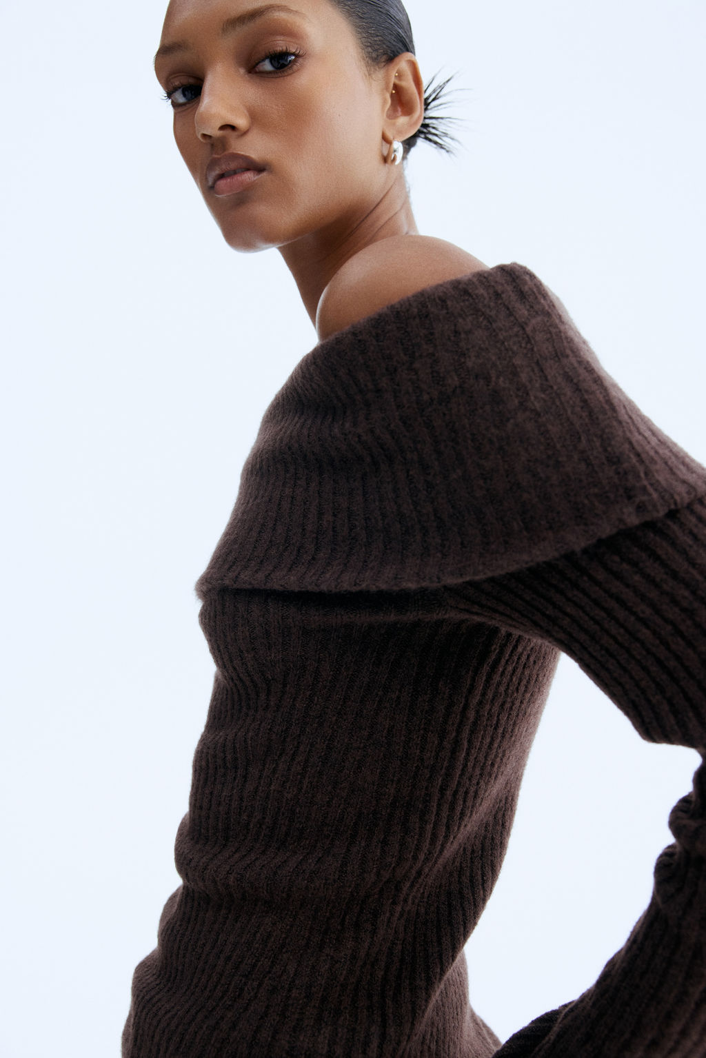 Top off-the-shoulder en punto de canal? - H&m фото 8