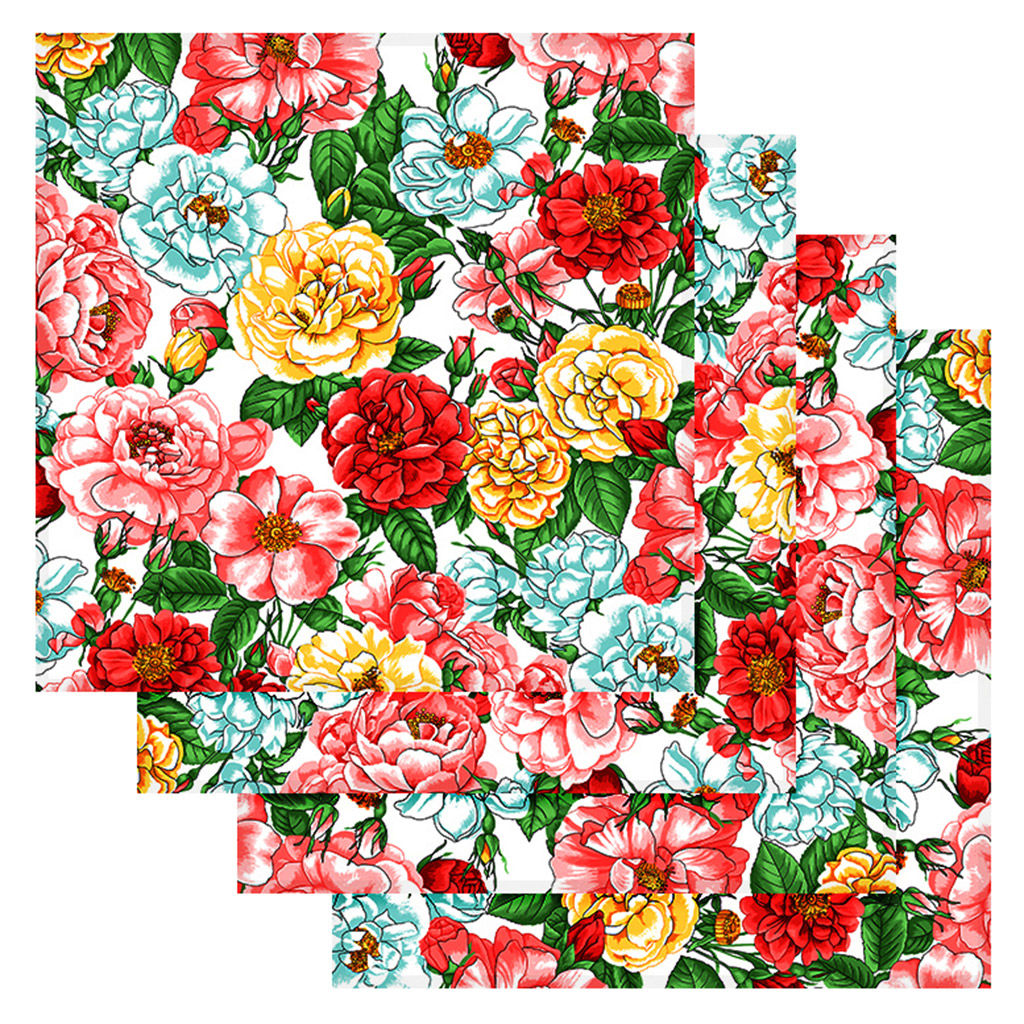 Дикая роза Комплект столовый 4пр: салфетка сервировочная 45х45см, хлопок Комфорт 171г/м2, Домашняя мода (Россия)  фото 2