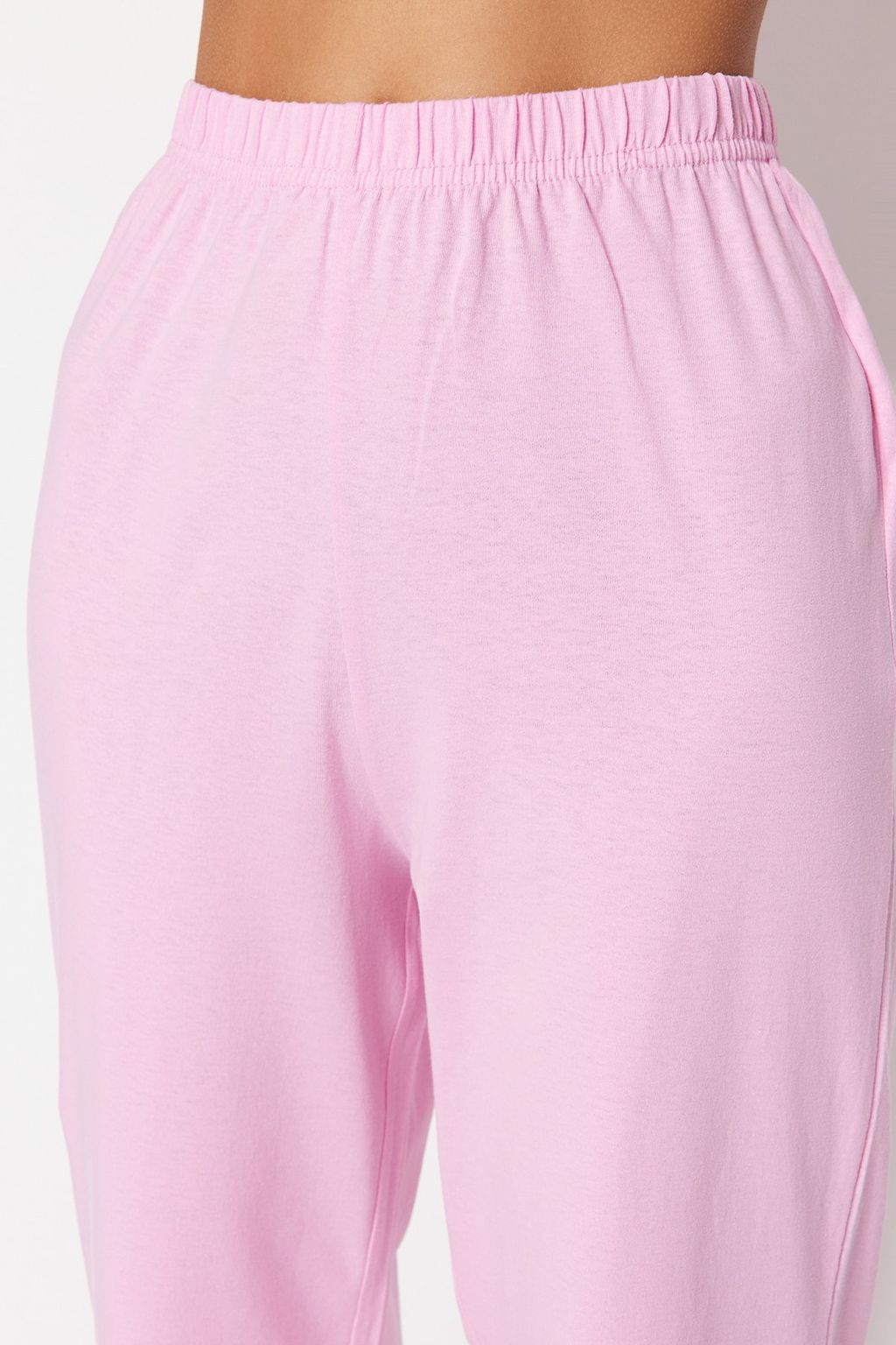 Trendyolmilla Lila %100 Pamuklu Eglenceli Bask?l? T-shirt-Pantolon Orme Pijama Tak?m? THMSS23PT00134  фото 47