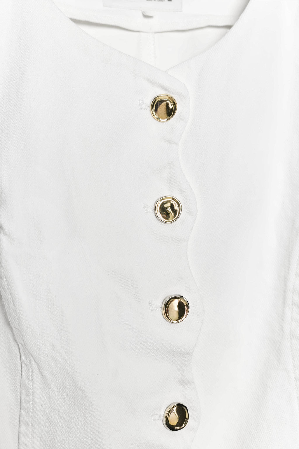 TOP Z1975 ACABADOS ONDULADOS / Blanco - Zara фото 9