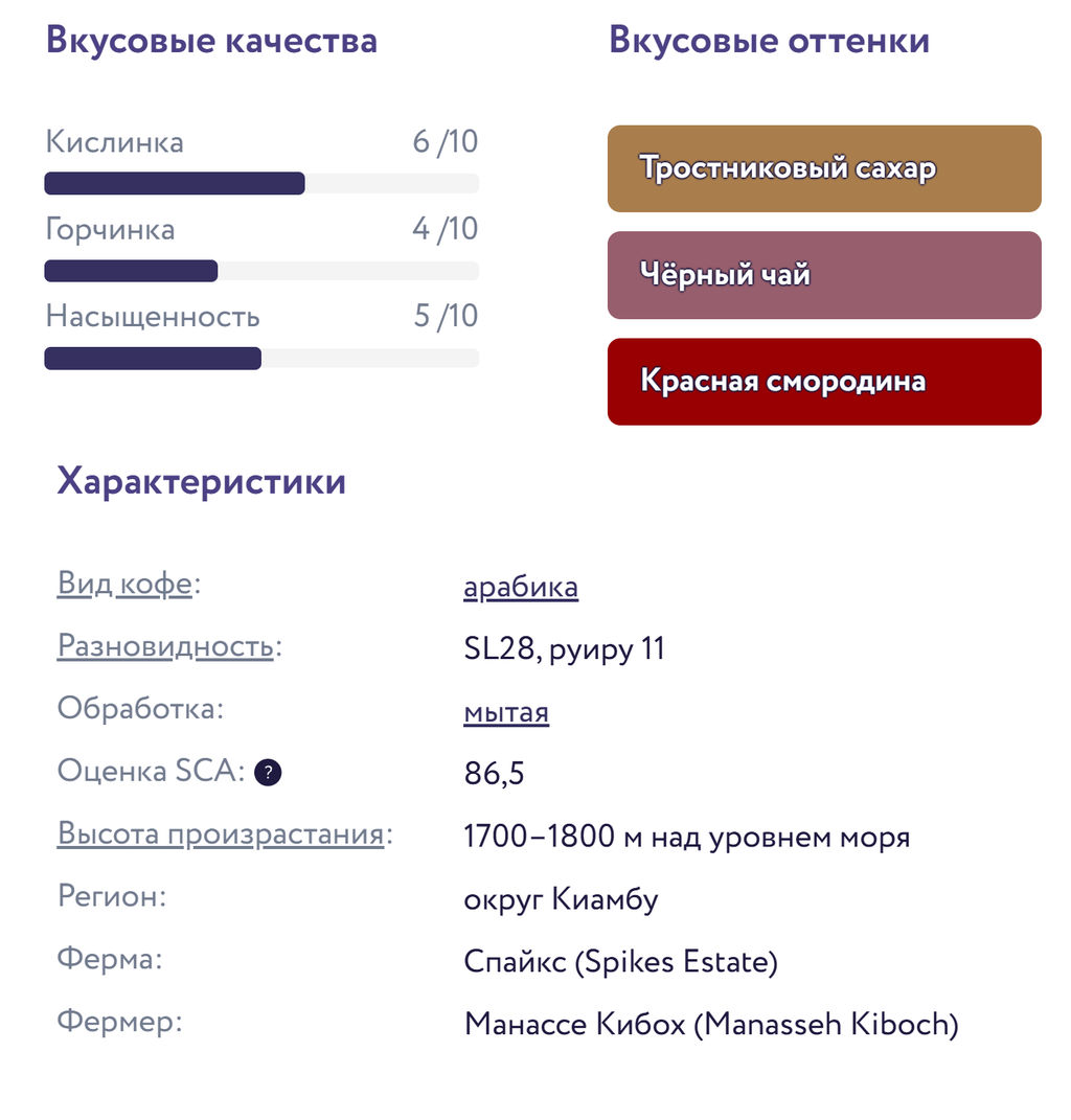 Кения Спайкс АБ Свежеобжаренный кофе, 250 г - Torrefacto фото 2