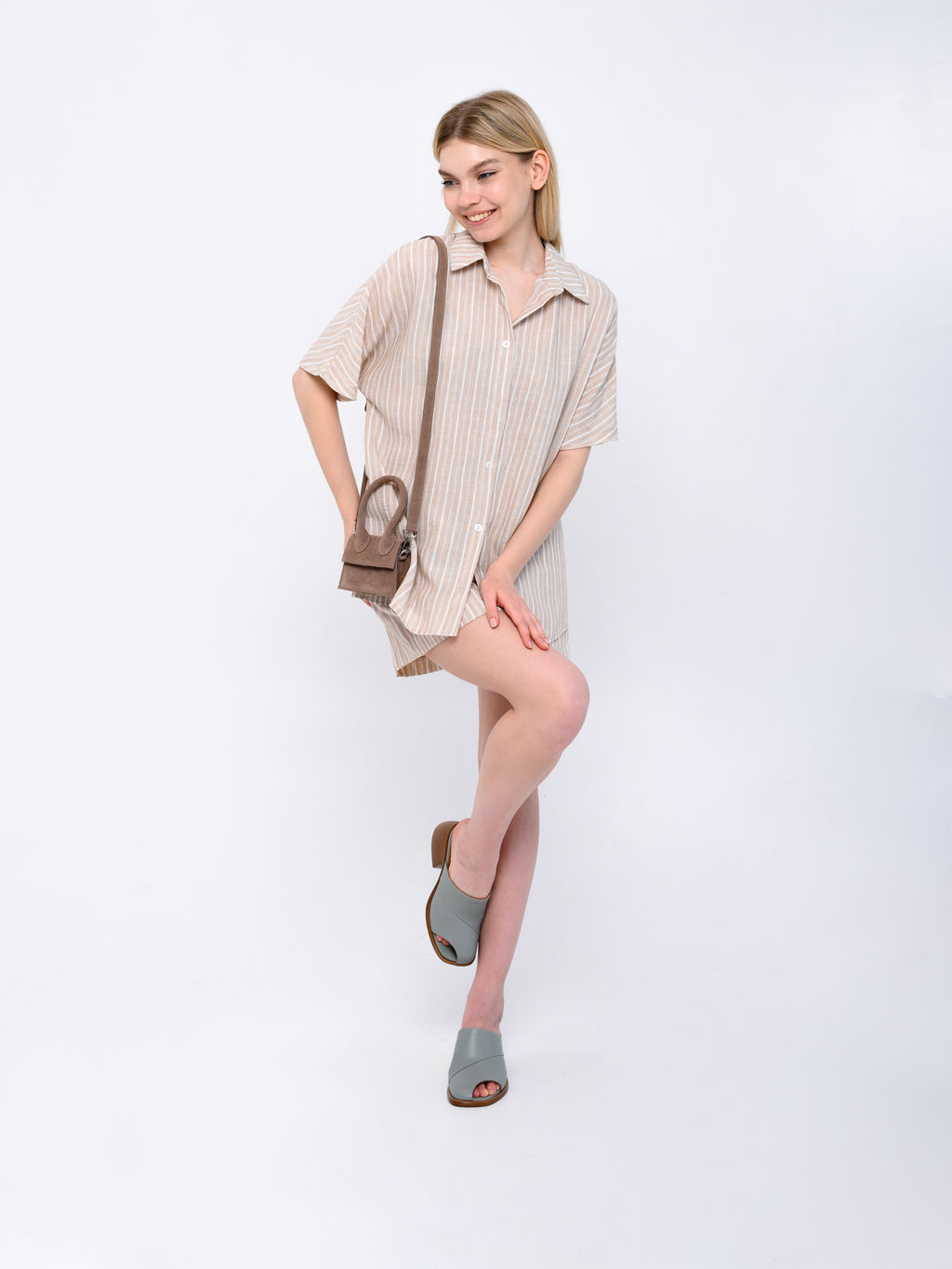 Сабо 5300.23663be.Авокадо лион+коричневый