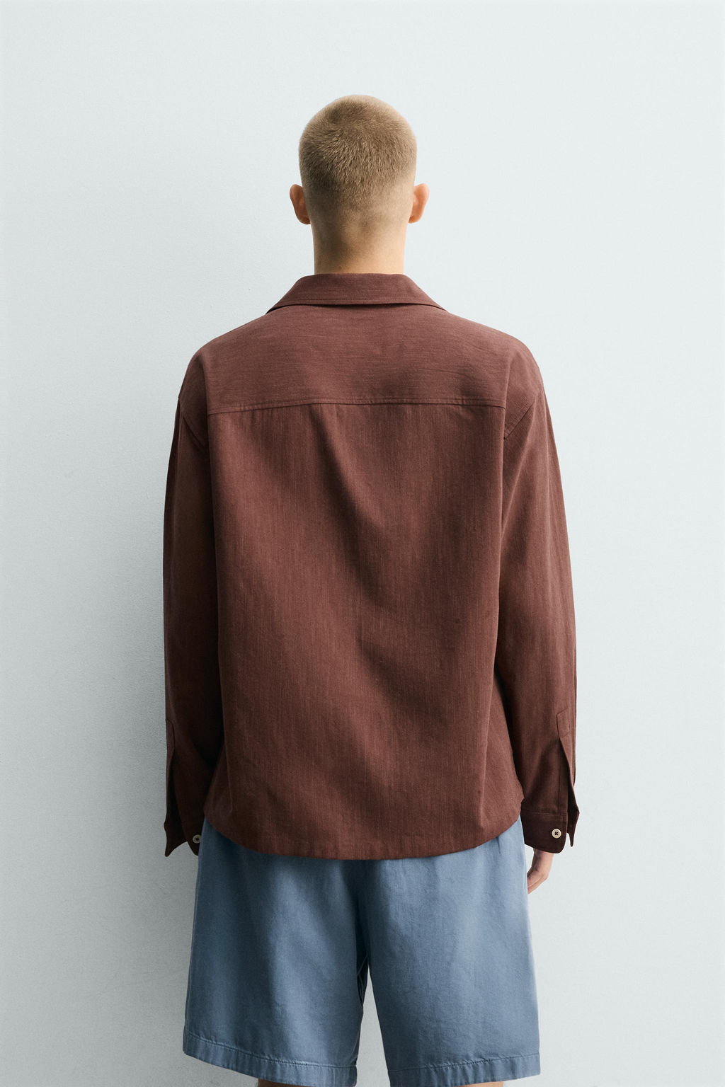 CAMISA CROCHET GEOM?TRICO / Granate - Zara фото 3