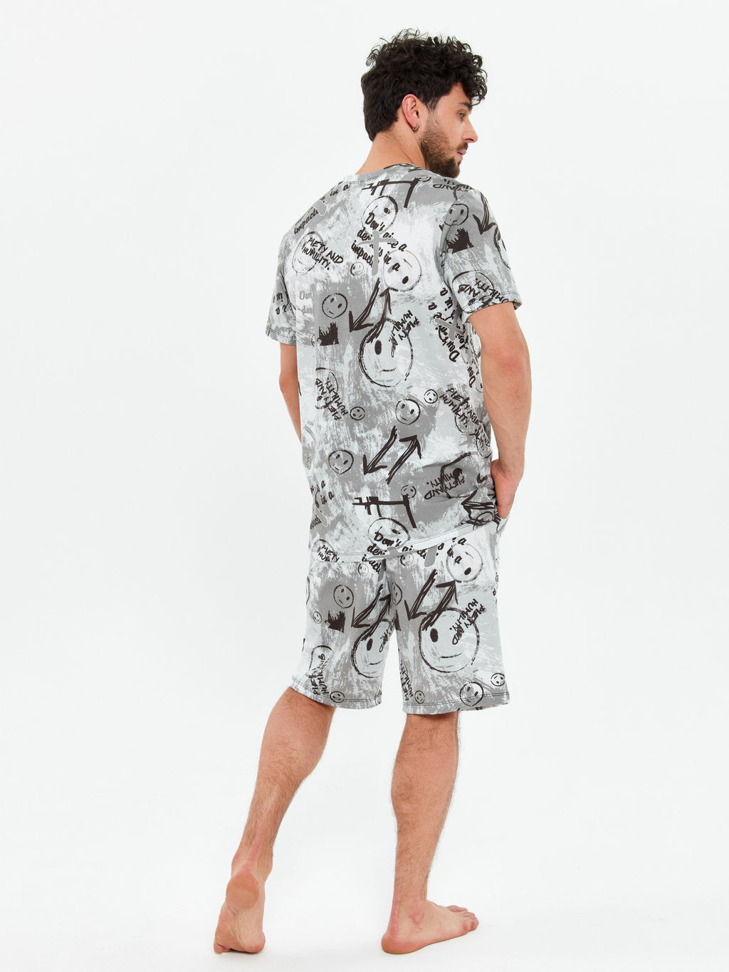 Пижама мужская кулирка с шортами "ЧЕЛСИ" СМАЙЛ