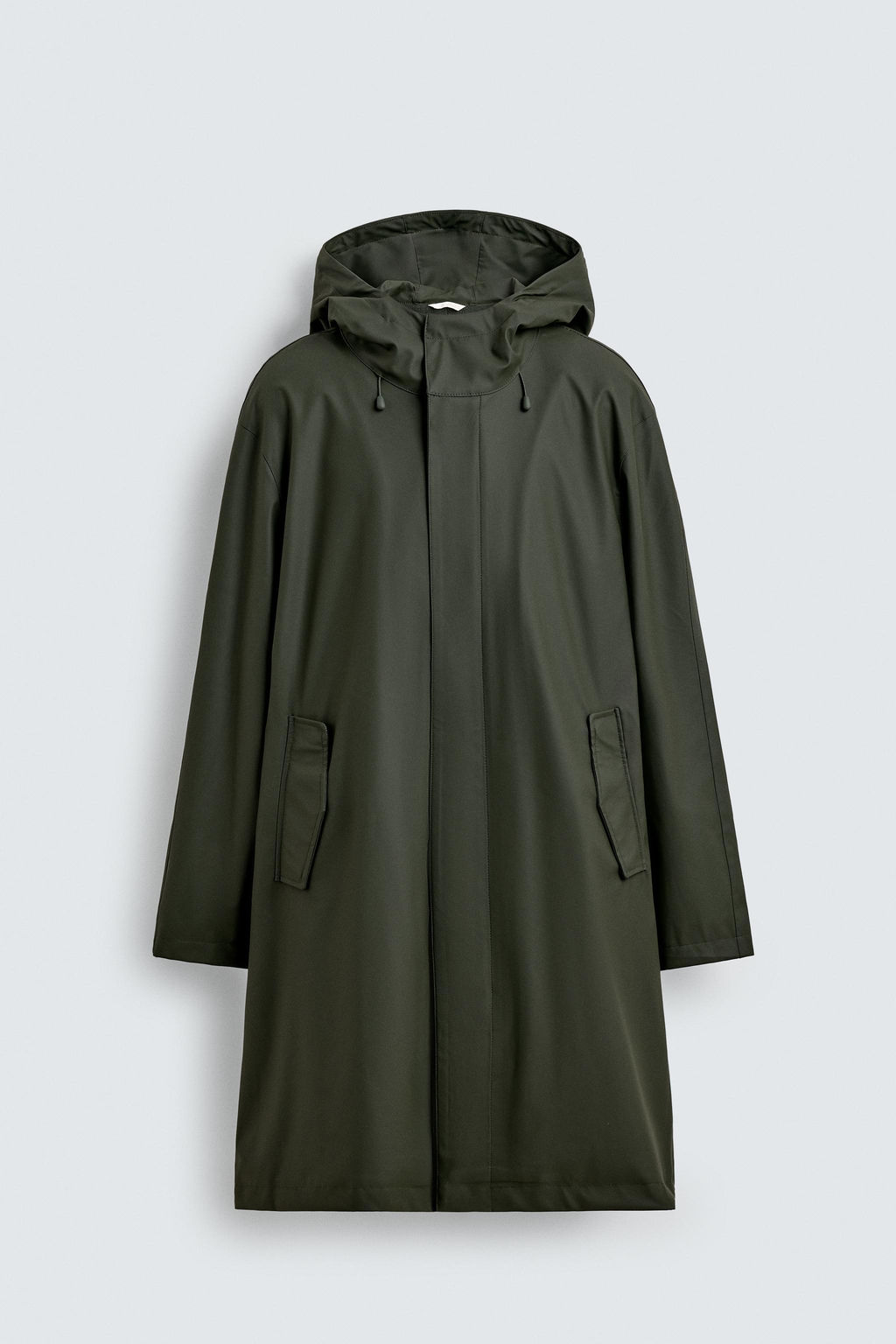 RUBBERISED HOODIE PARKA