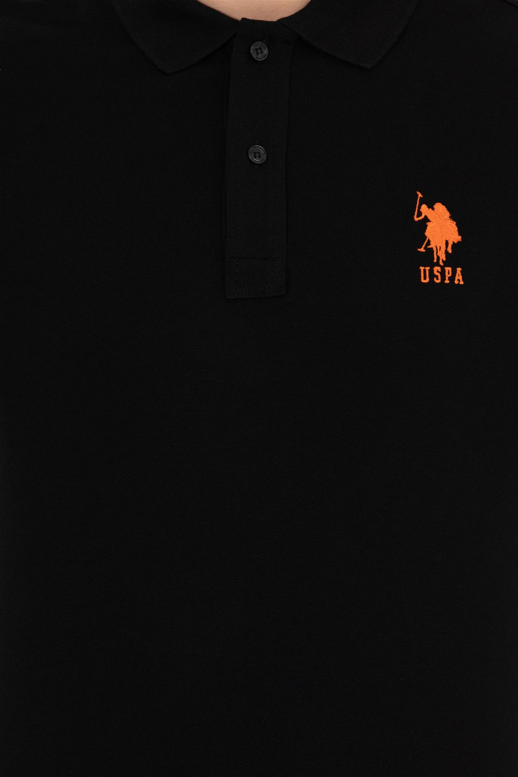 Мужская черная базовая футболка с воротником-поло Неожиданная скидка в корзине - U.s. polo assn фото 6