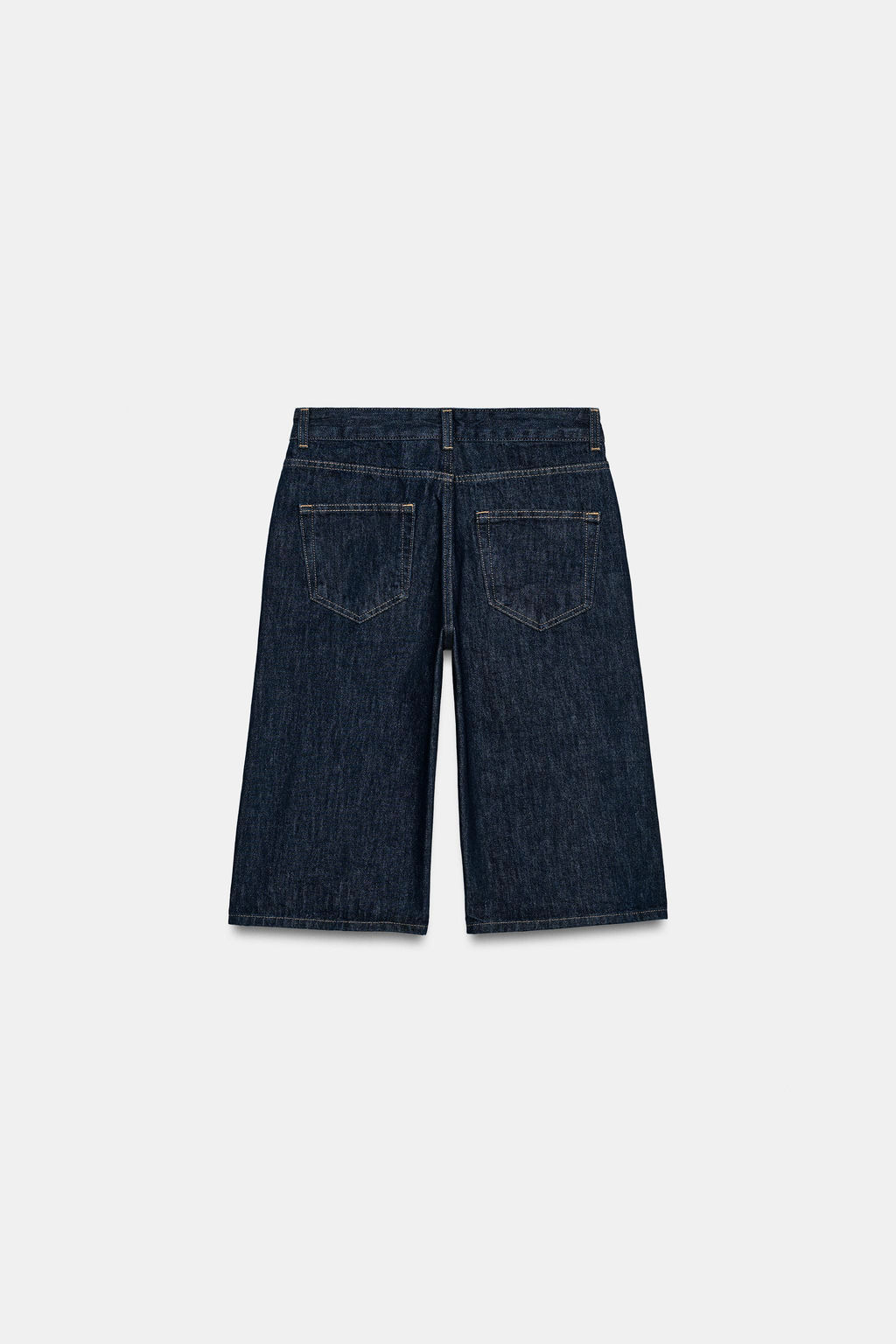 BERMUDA DENIM TIRO MEDIO ZW COLLECTION / Azul - Zara фото 6