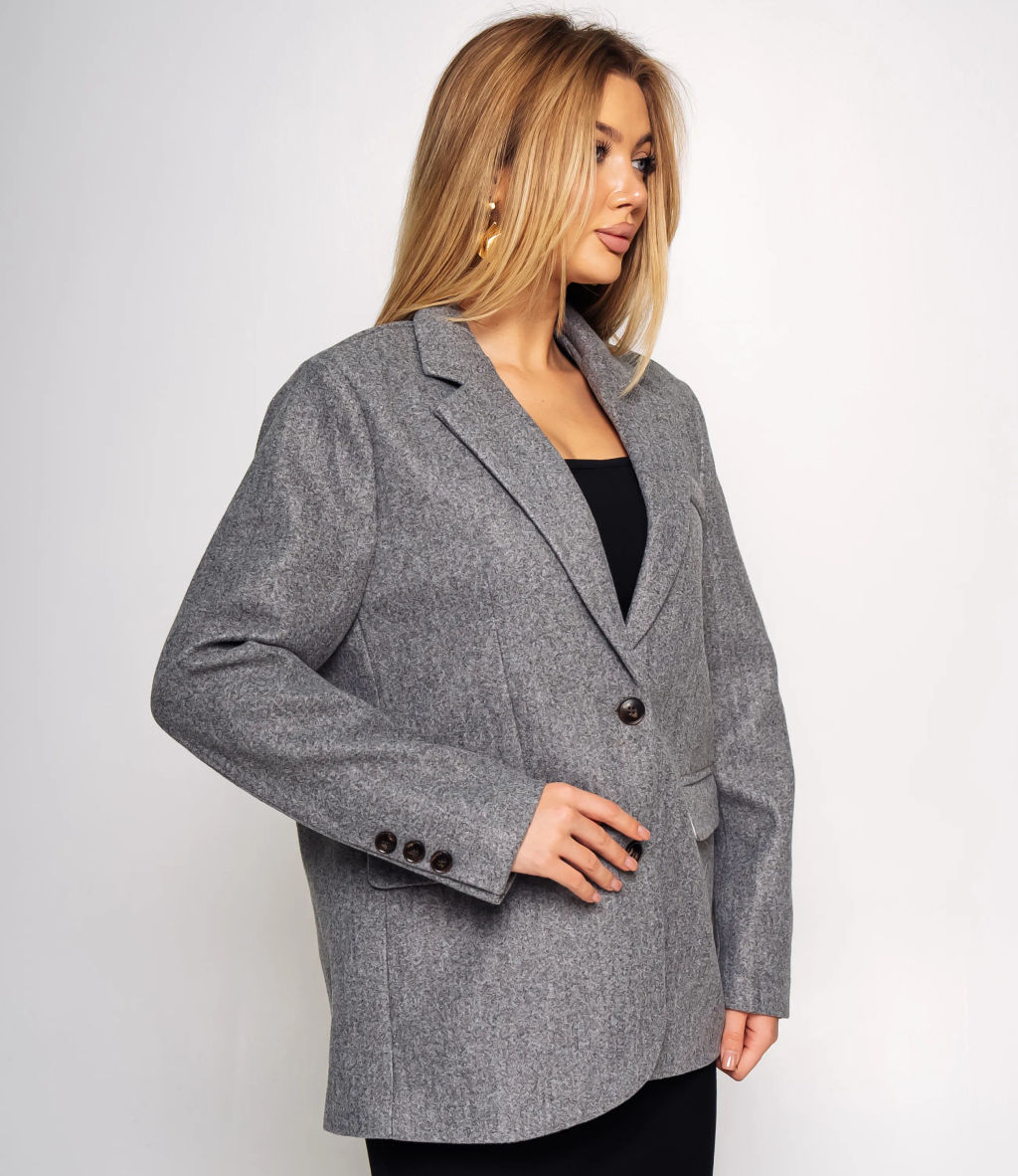 Пиджак #КТ55757, серый - Dommod фото 2