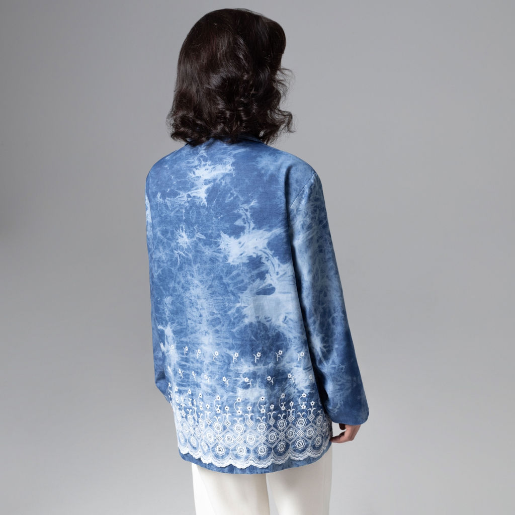 Жакет из джинсы с вышивкой, Игра по правилам шика - Charutti фото 11