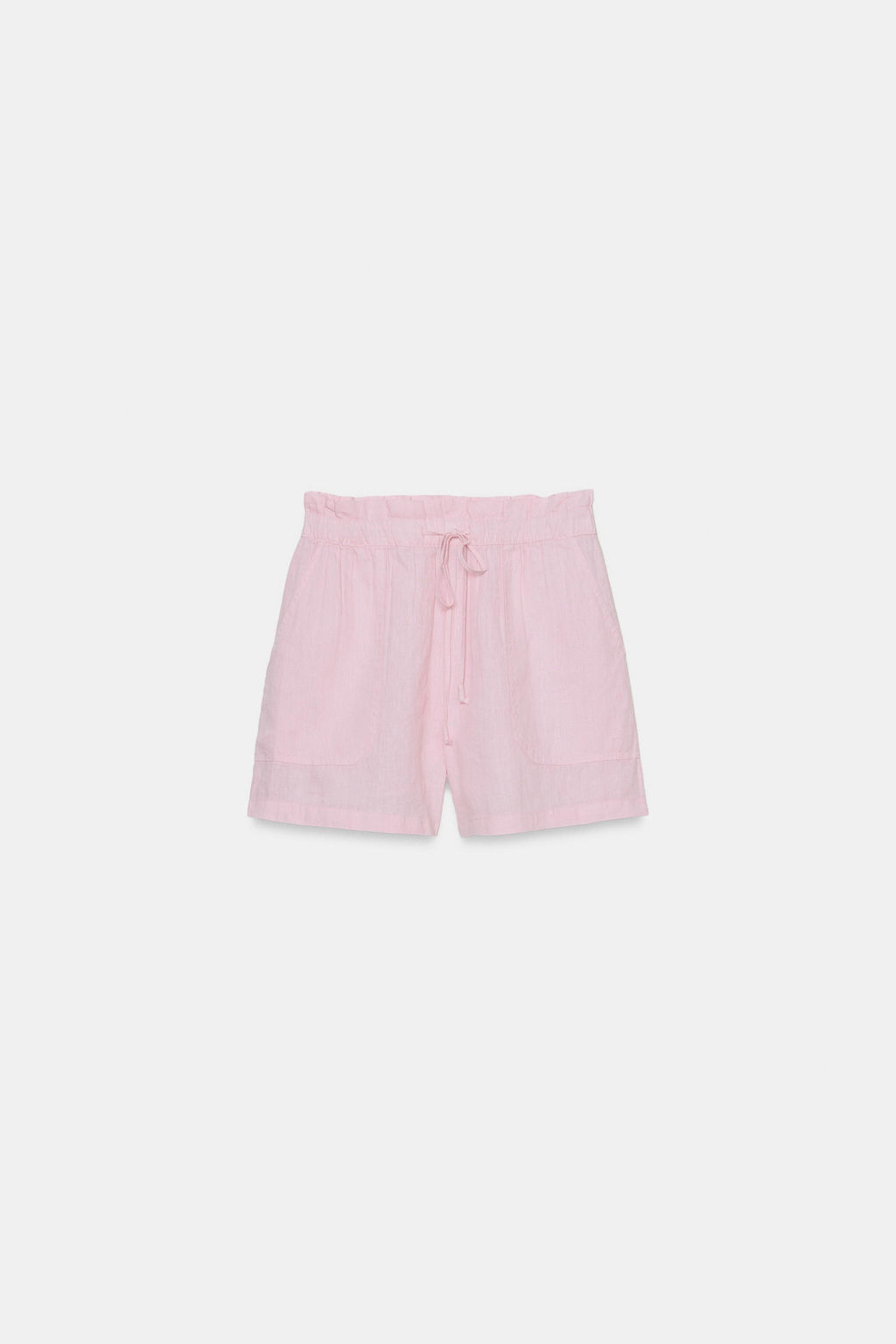 SHORTS LINO 100% ZW COLLECTION / Malva claro - Zara фото 4