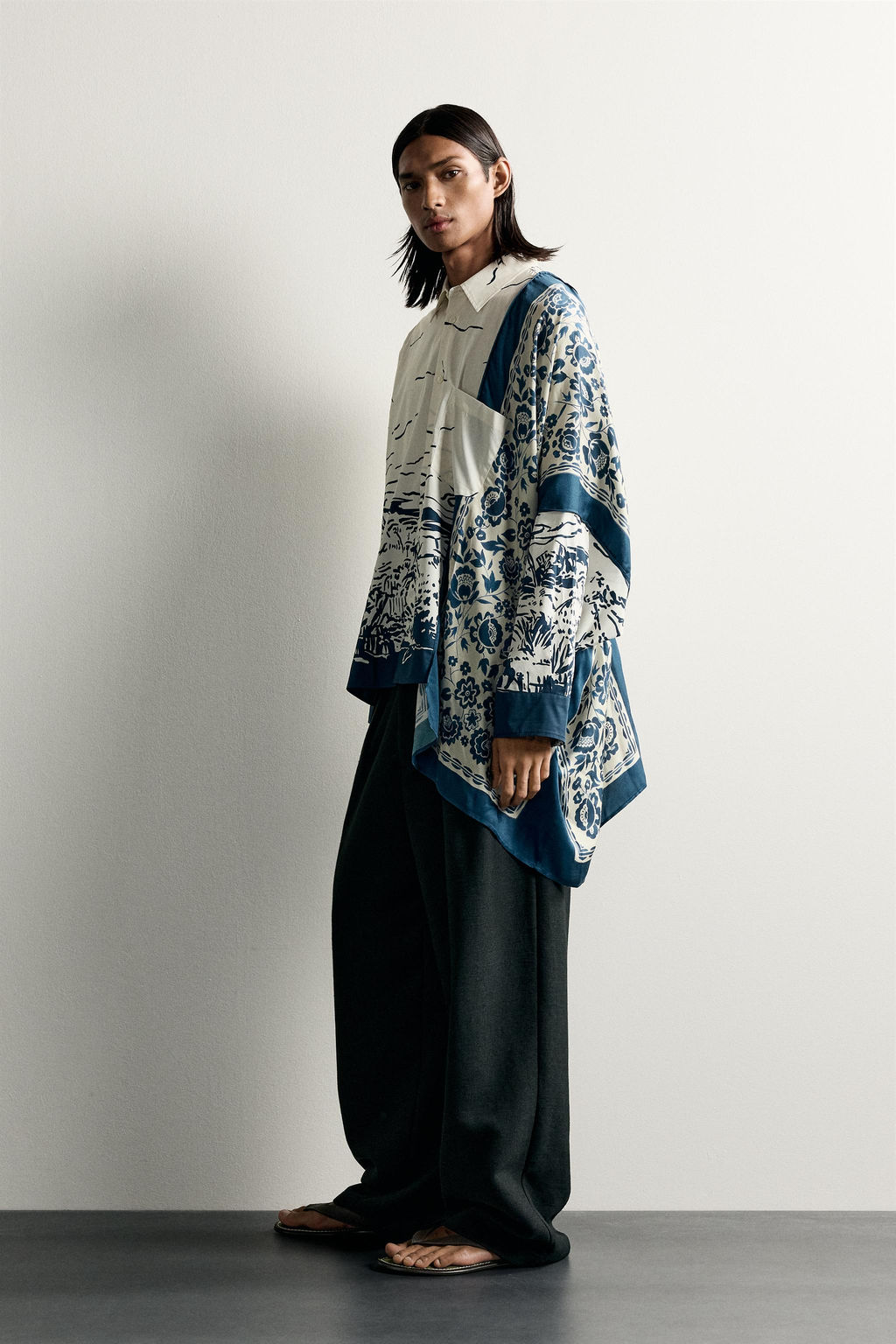 CAMISA OVERSIZE FIT ESTAMPADO COMBINADO LIMITED EDITION / Estampado - Zara фото 3