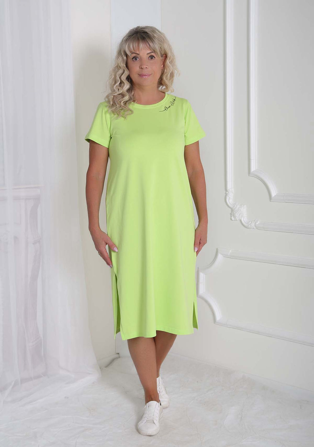 Платье Олси салатовое - Марлен фото 2