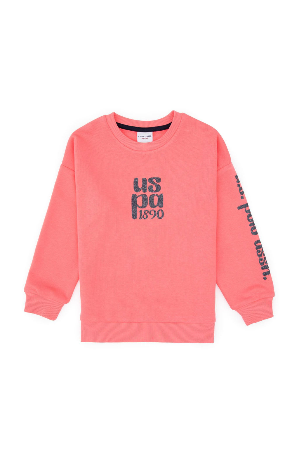K_z _ocuk Neon Pembe Pijama Tak_m_ Sepette S_rpriz _ndirim - U.s. polo assn фото 2