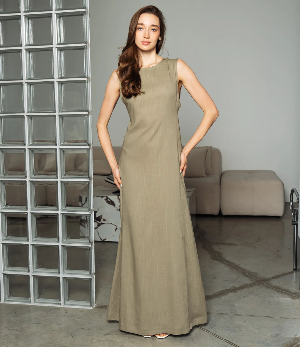 Платье #ОКТ025025, полынь - Dommod фото 4