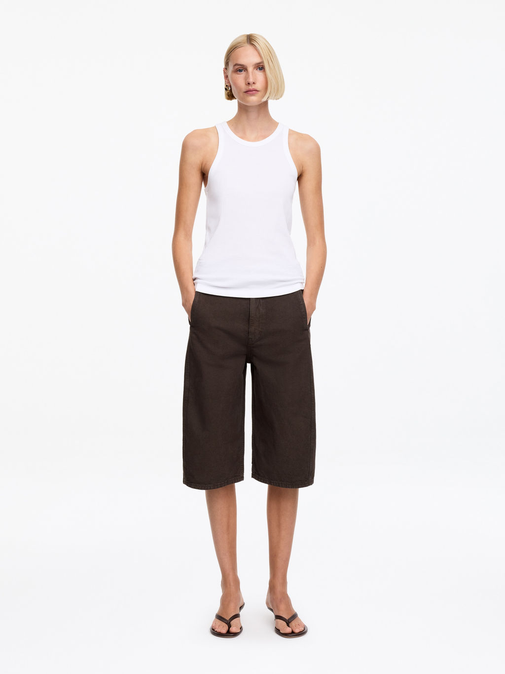Pantalones tres cuartos barrel-leg - H&m фото 2