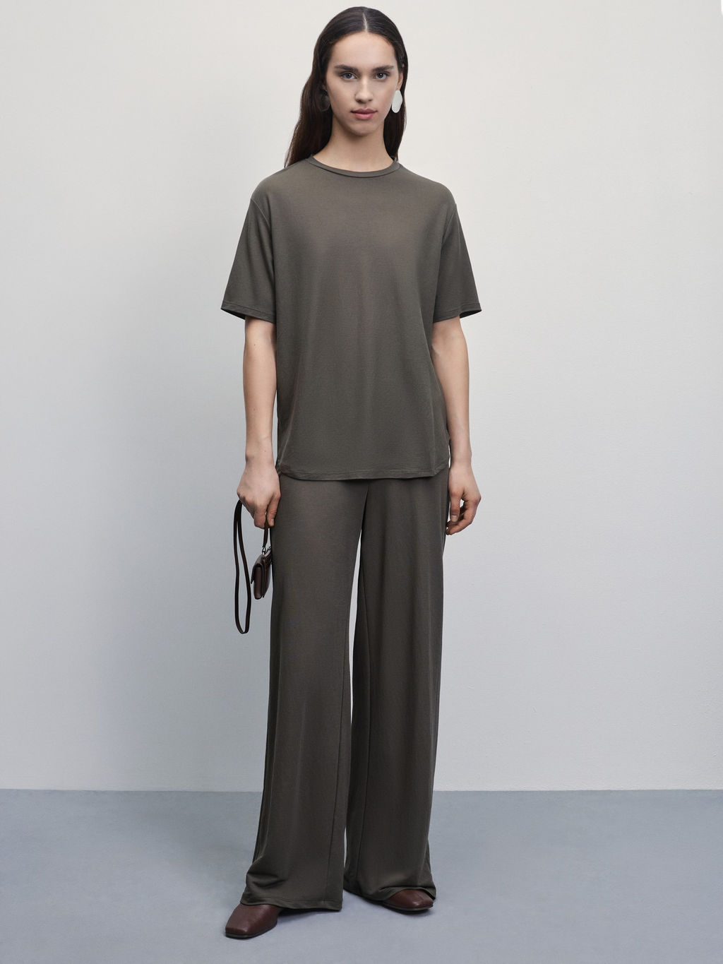 Топ прямого кроя с коротким рукавом / Zarina  фото 2