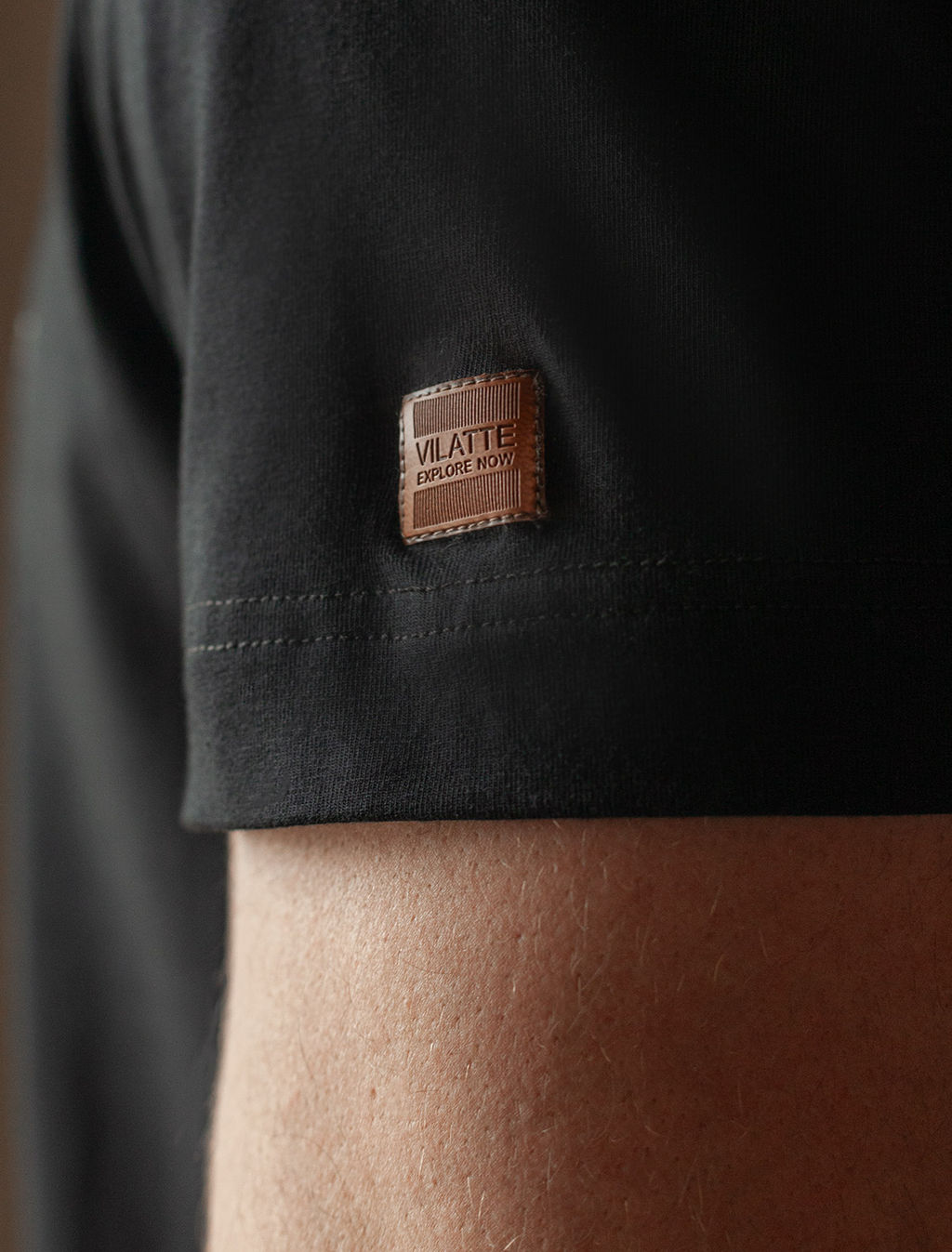 Футболка из премиального хлопка с авторским принтом - Vilatte фото 2