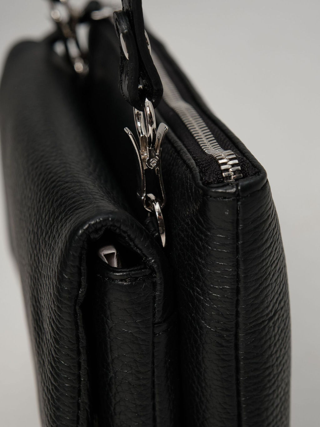 Сумка кожаная на плечо кросс-боди Deboro 31069 черный