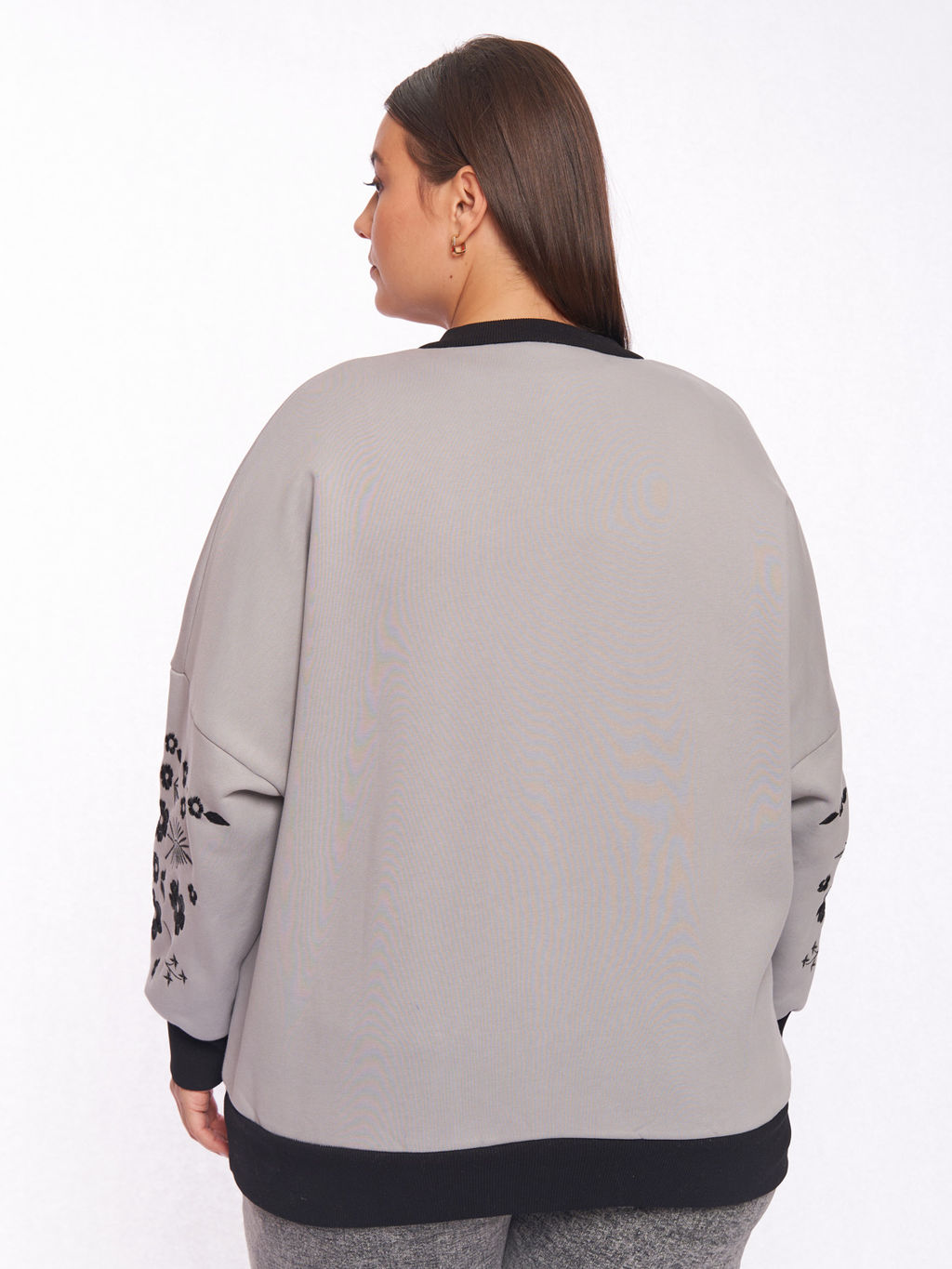 Бомбер с вышивкой GA02061GRY24 - Артесса фото 5
