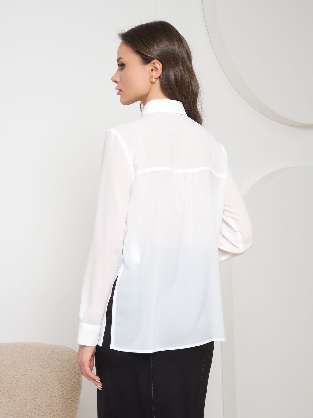 Блуза из креп-шифона - Priz фото 4