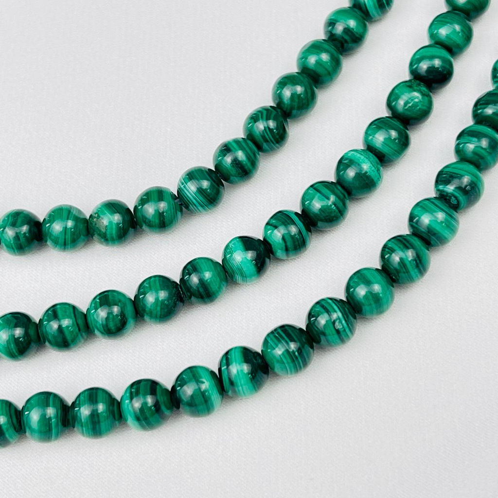 Бусины для украшений из Малахита (52 бусины) 40 см