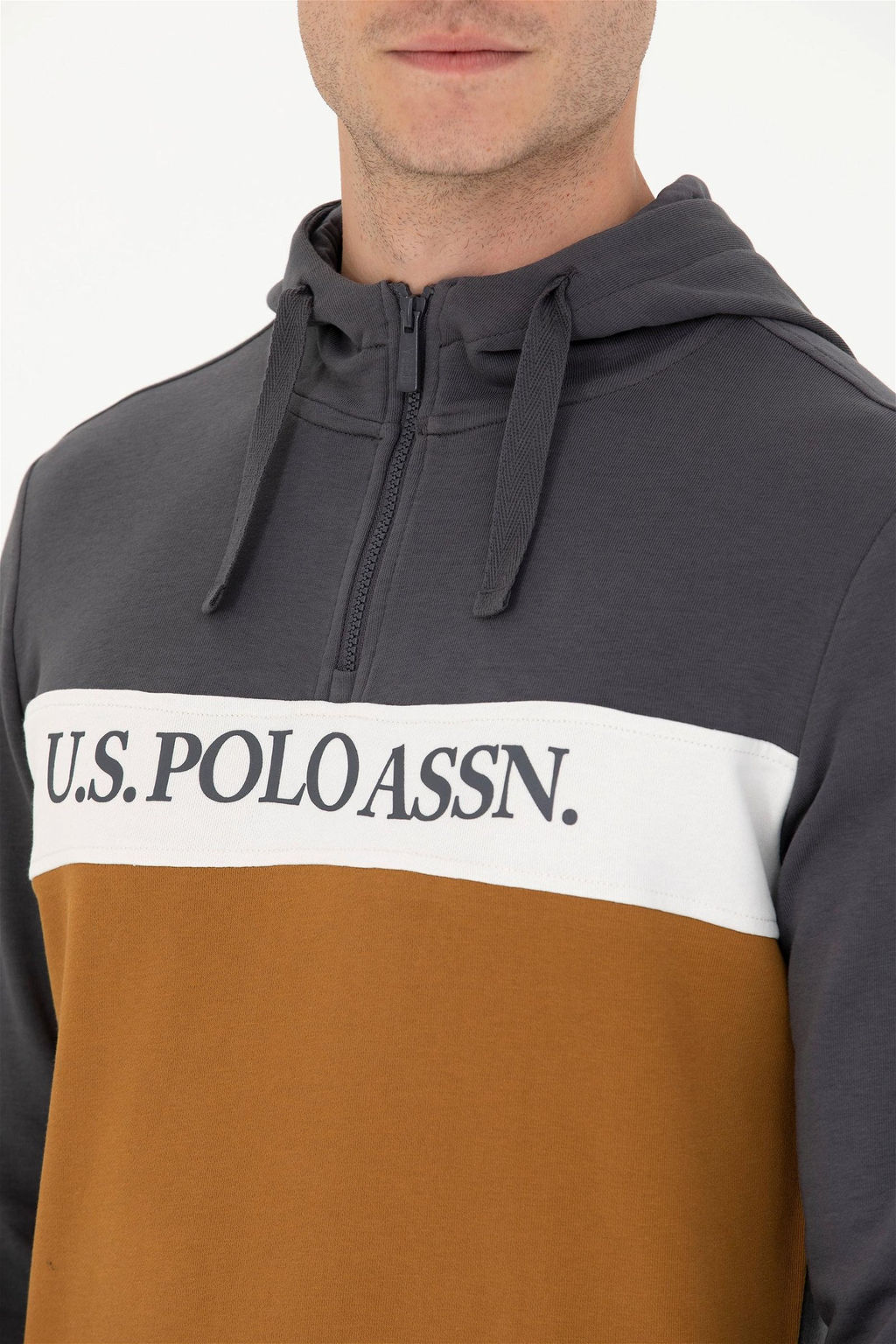 U. S. Polo Assn Мужской свитшот антрацитового цвета - U.s. polo assn фото 14