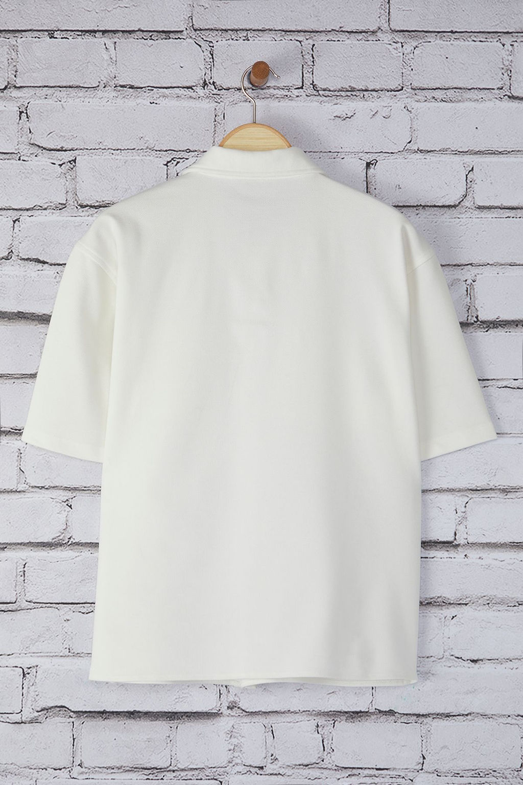 TRENDYOL MAN Beyaz Boxy Fit Orme K?sa Kollu Yazl?k Gomlek TMNSS25GO00035 - Trendyolmilla фото 8