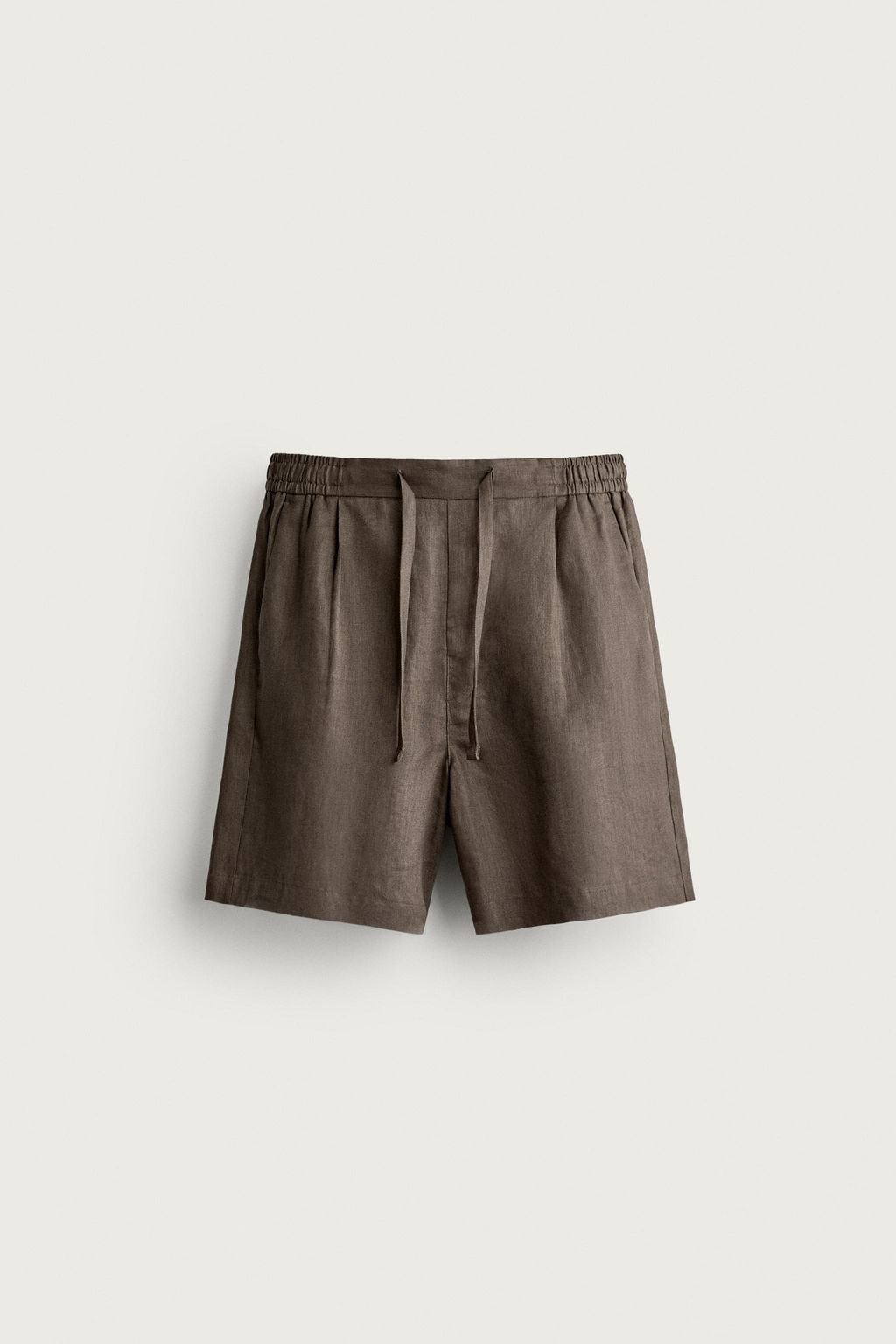 BERMUDA RELAXED FIT 100% LINO / Marr?n / Topo - Zara фото 11