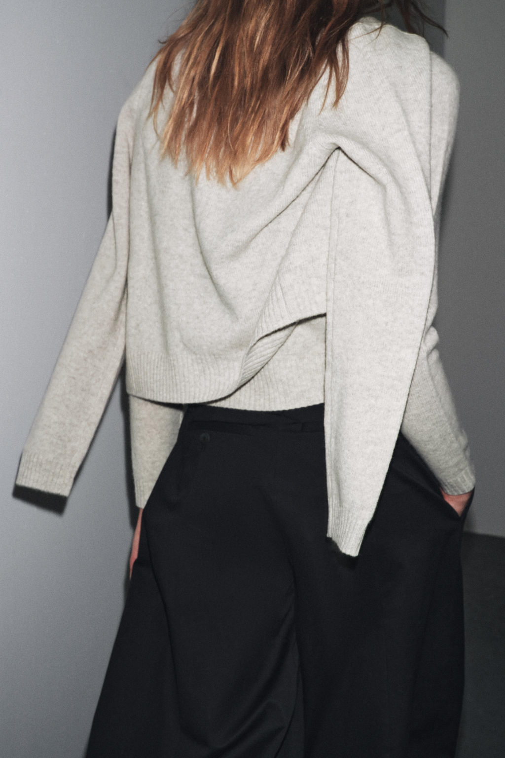 BASIC 100% WOOL KNIT CARDIGAN - Zara фото 3