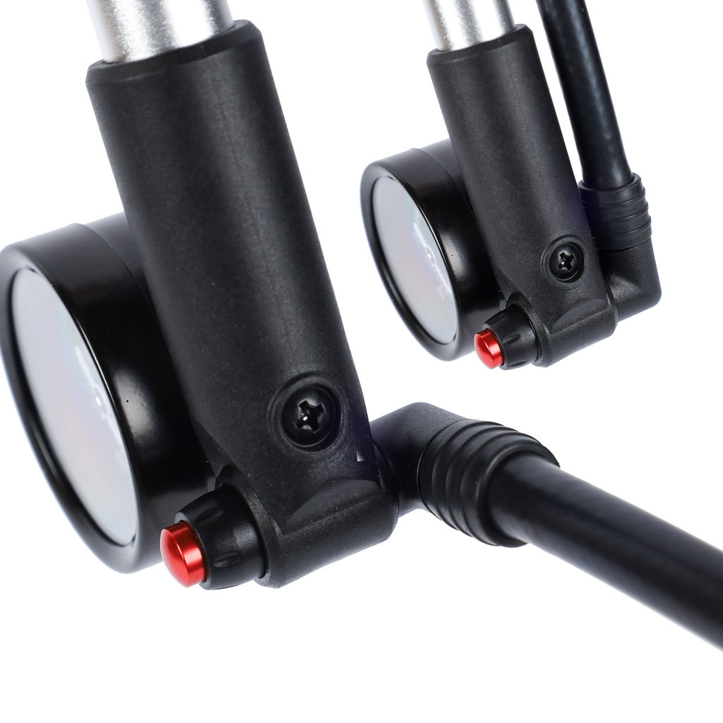 Велонасос для MTB вилок COMIRON PLUG, алюминиевый цилиндр, пластиковая ручка, Presta-Schrader, 20,7 бар (300 Psi). /уп 30 - Галеонтрейд фото 20