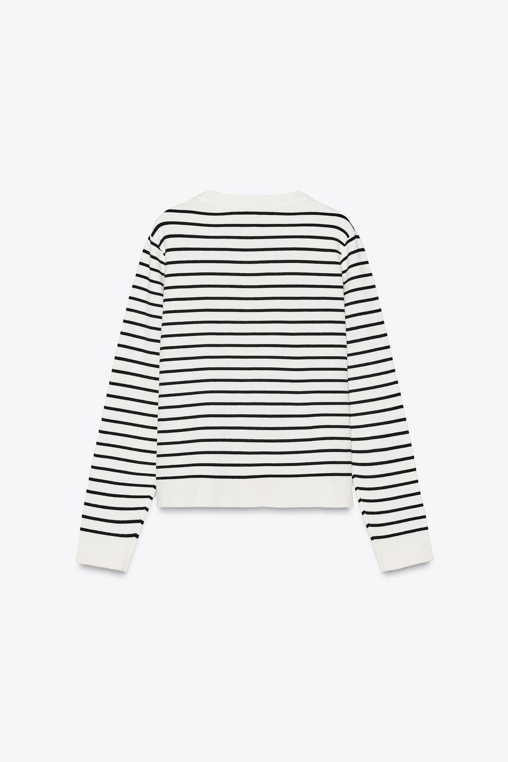 STRIPED KNIT CARDIGAN - Zara фото 5