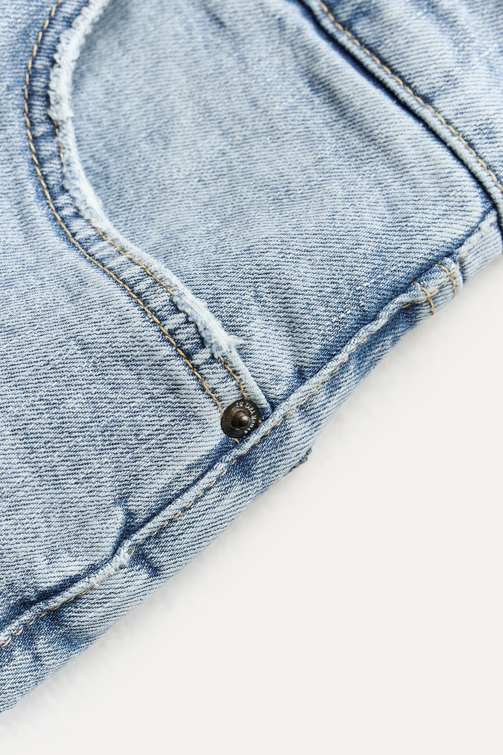 ZW COLLECTION BOOTCUT HIGH-WAIST CROPPED JEANS - Zara фото 11