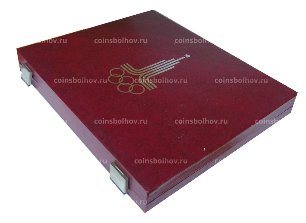 Коробка для монет номиналом 5 и 10 рублей Олимпиада-80 (б\у)