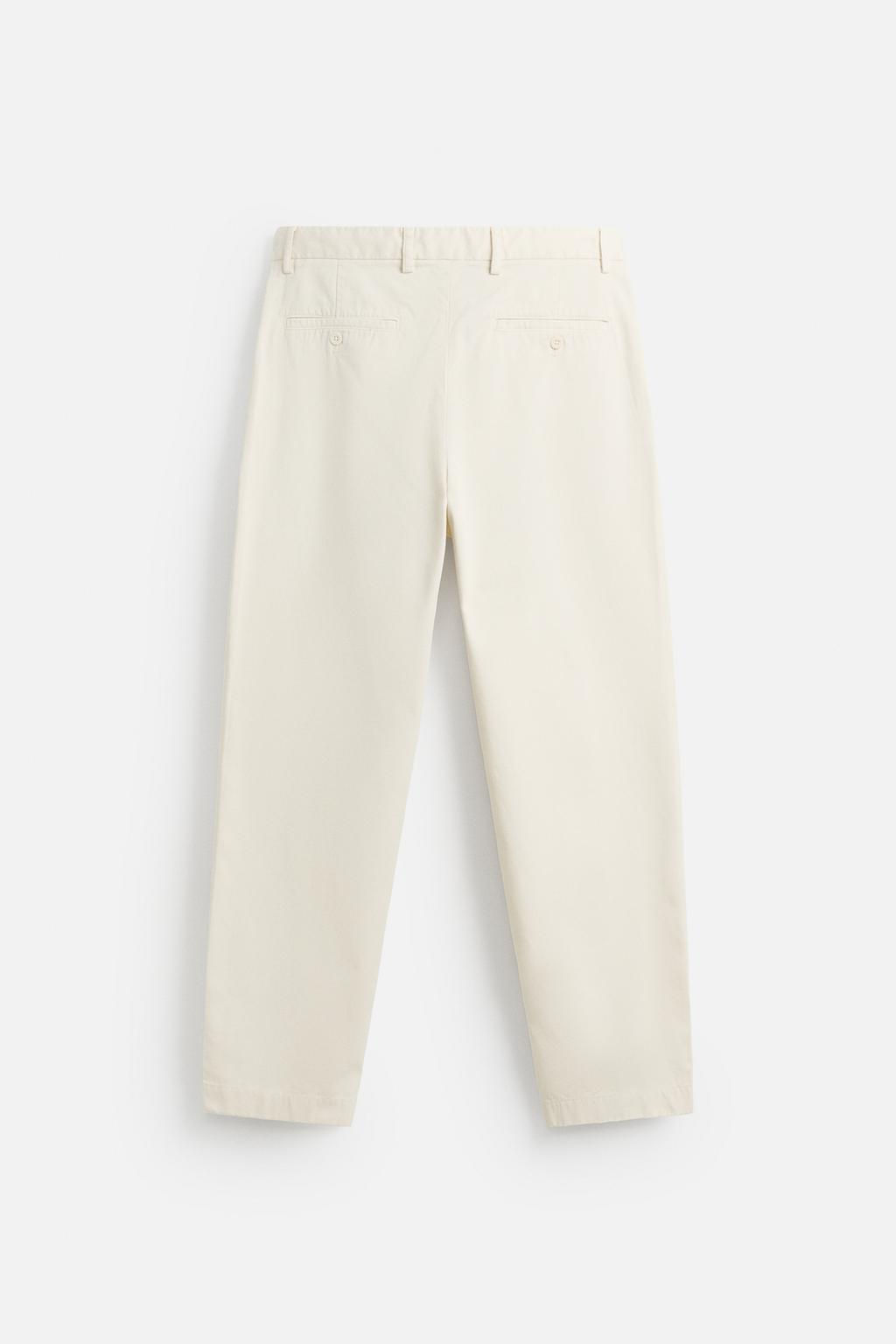 TWILL CHINO TROUSERS - Zara фото 7