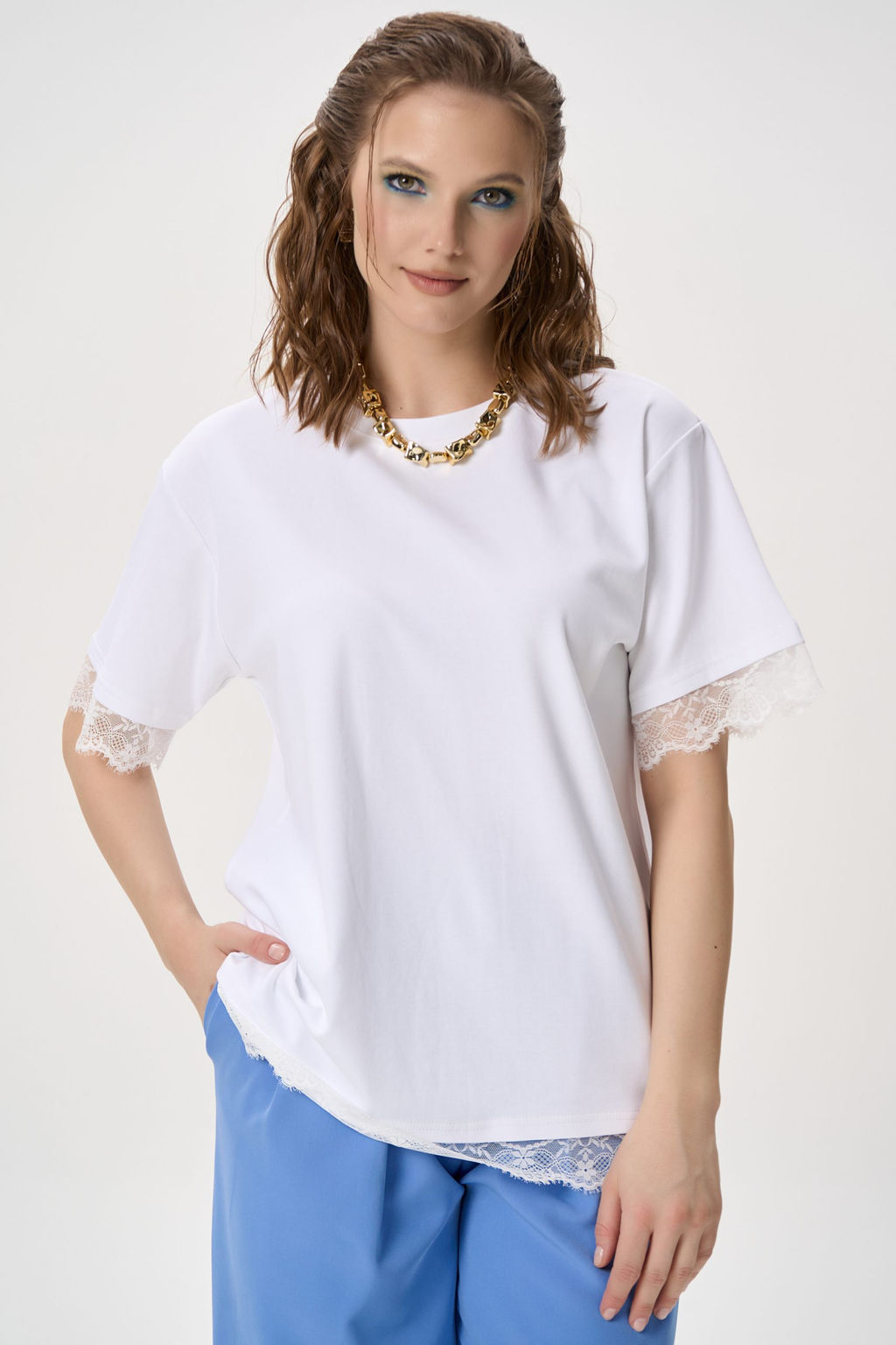 Футболка Бэль (белый) - Эльза фото 5