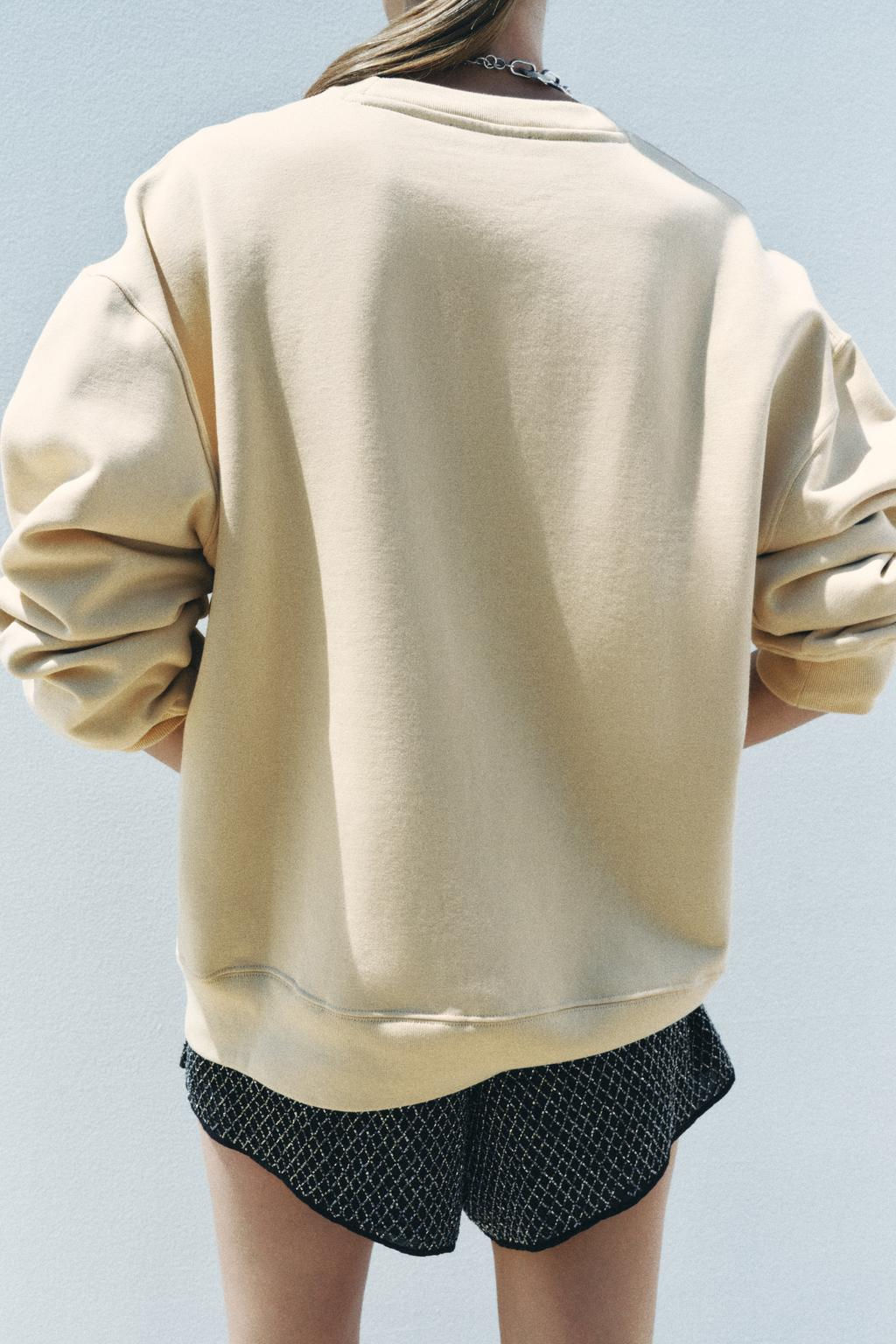 SOFT HEAVY COTTON SWEATSHIRT - Zara фото 12