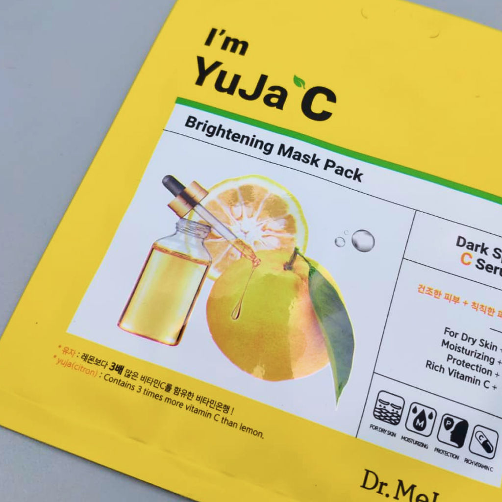 Dr.MeLoSo Тканевая маска для лица с витамином C / Im Yuja C Brightening Mask, 25 мл
