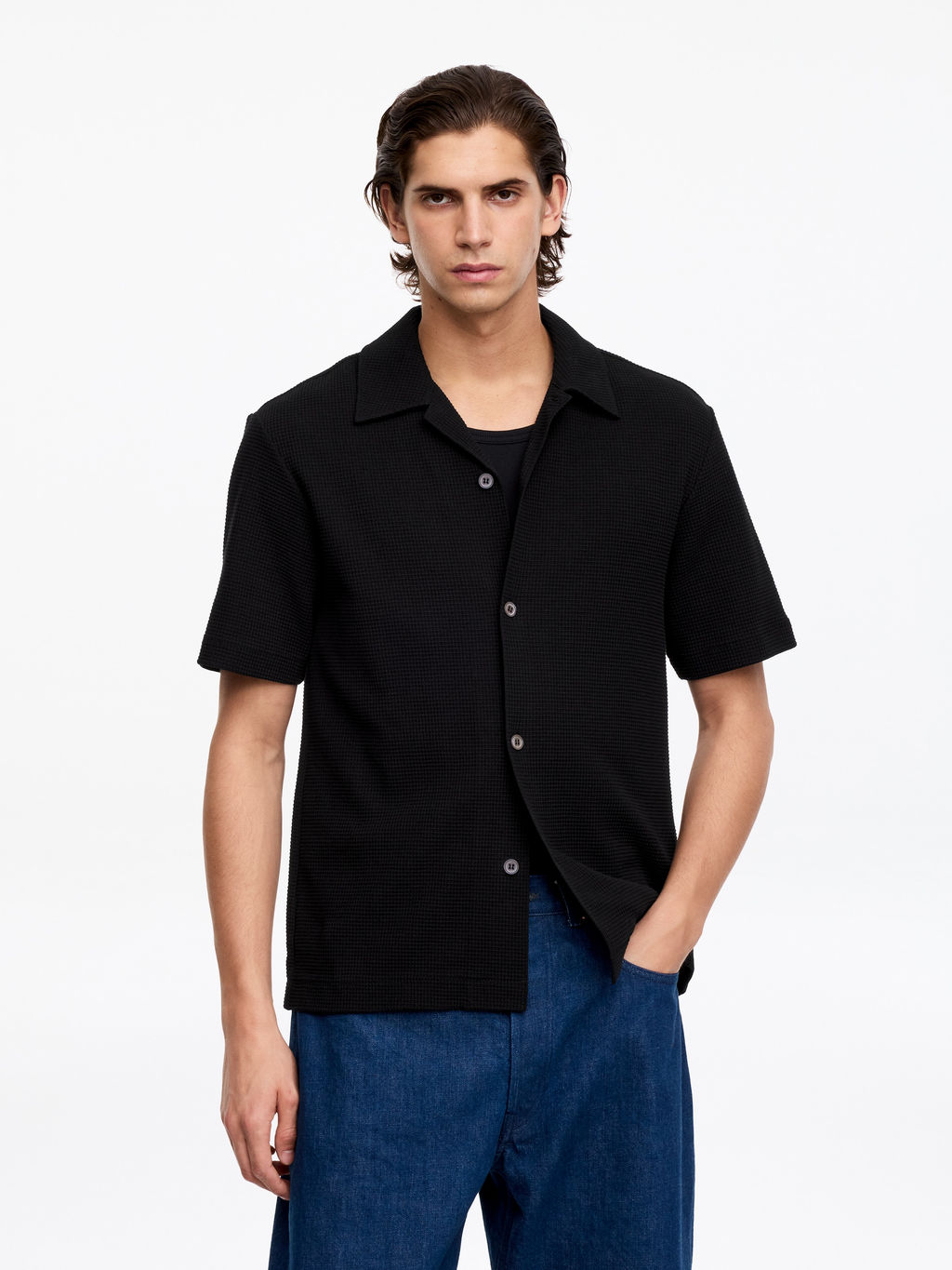 Camisa de punto gofrado - H&m фото 4