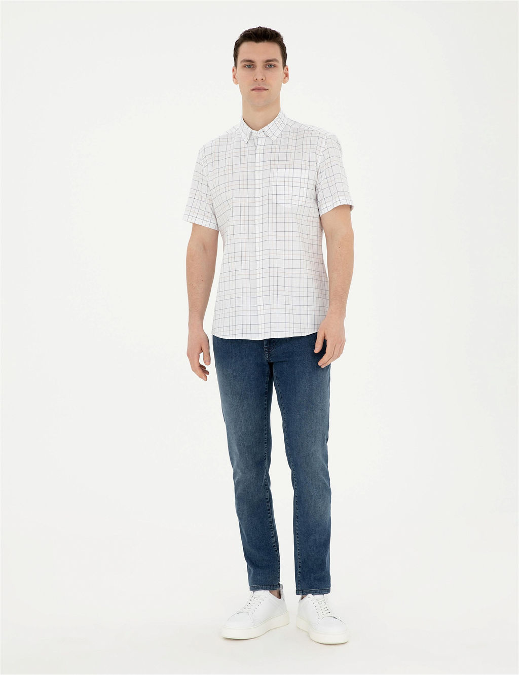 Lacivert Regular Fit K_sa Kollu G_mlek - Pierre cardin фото 4