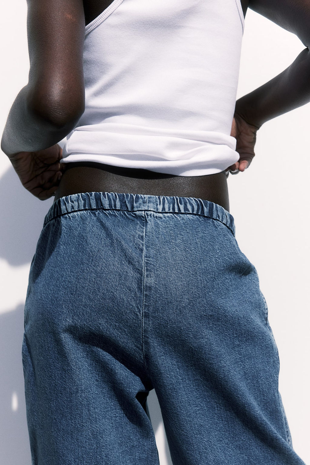 MAMA Pantalon denim sin cierre - H&m фото 3