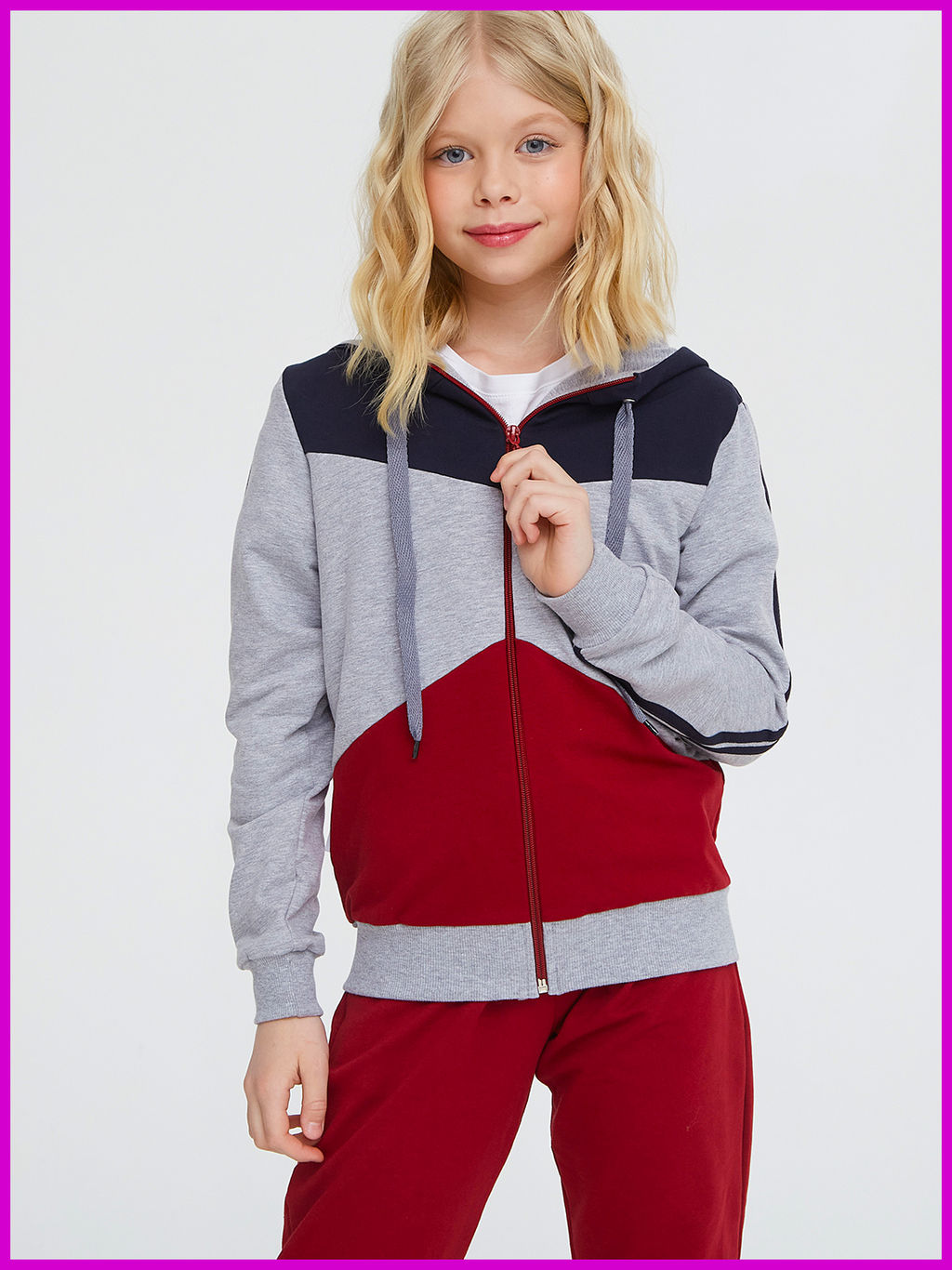 Спортивный костюм "Фристайл ",бордовый